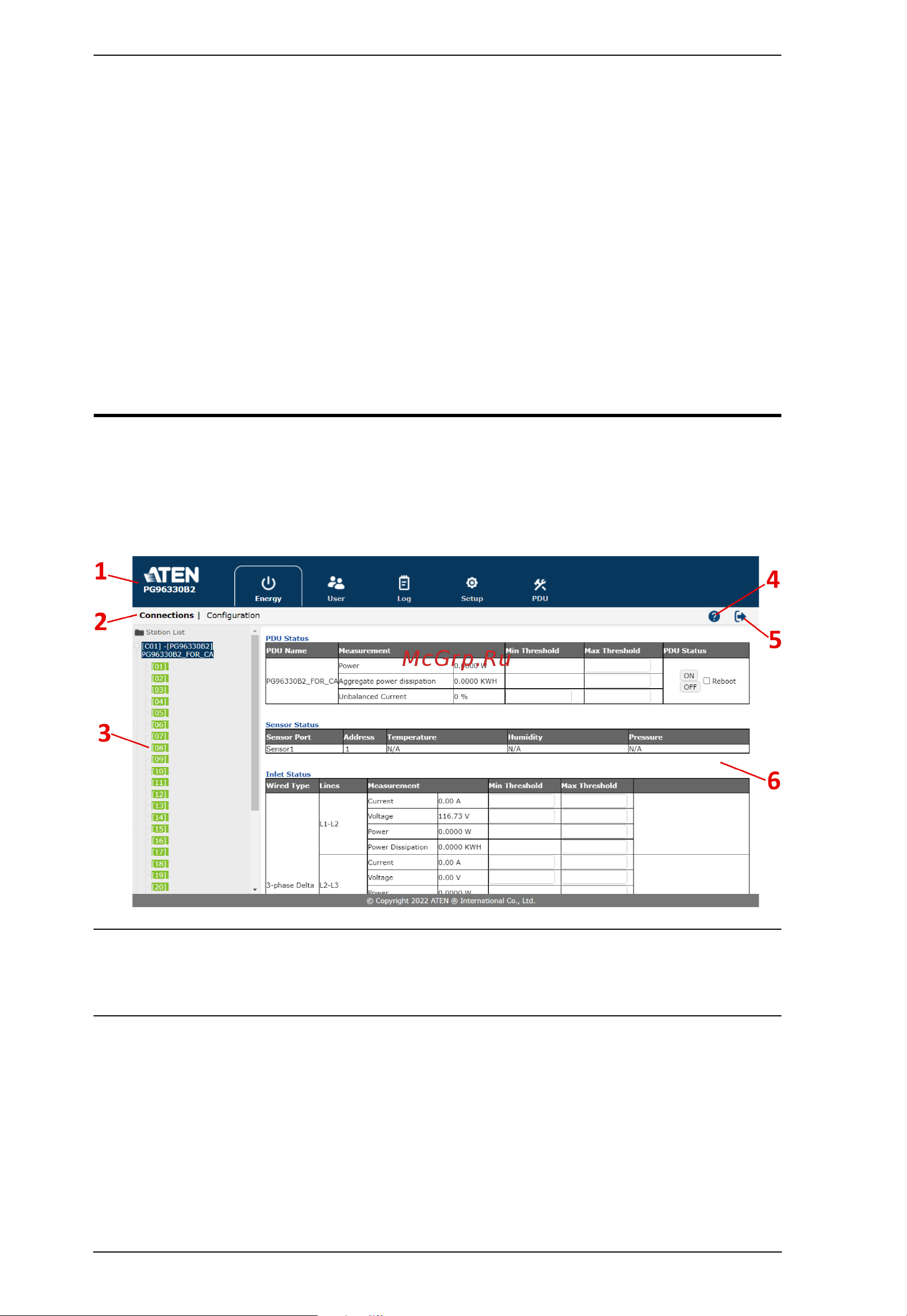 Aten PG95330 [40/136] The eco pdu main page