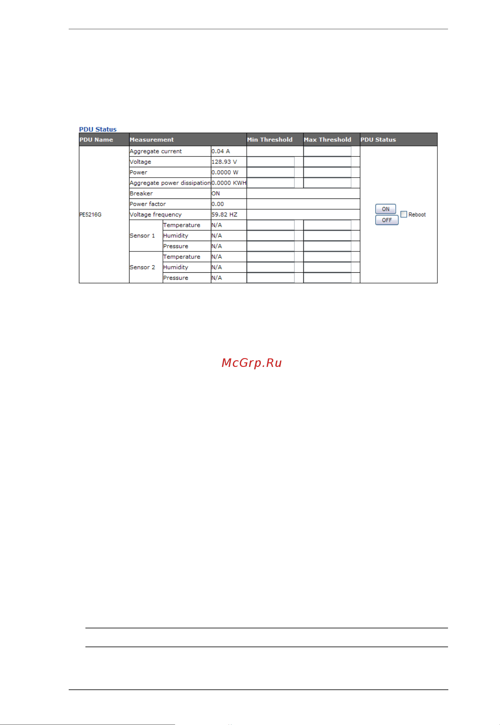 Aten PE6216 [39/76] Pdu status