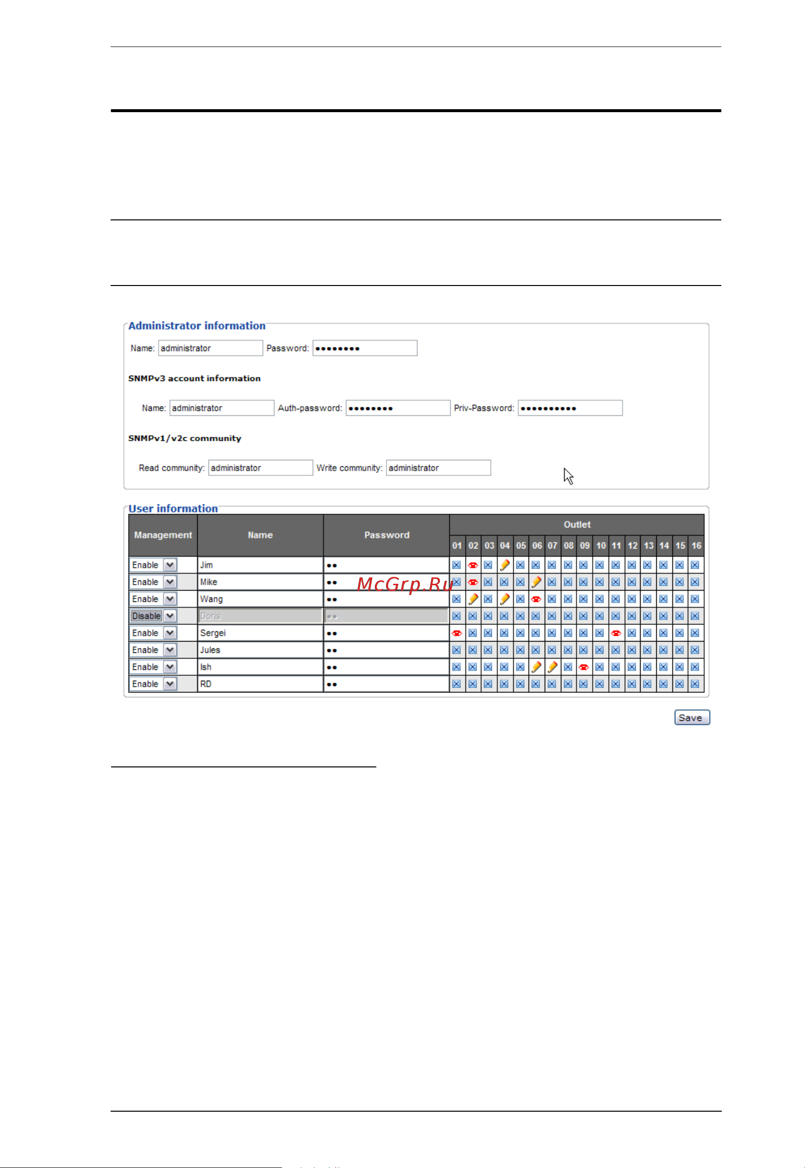 Aten PE6216 [43/76] Administrator information