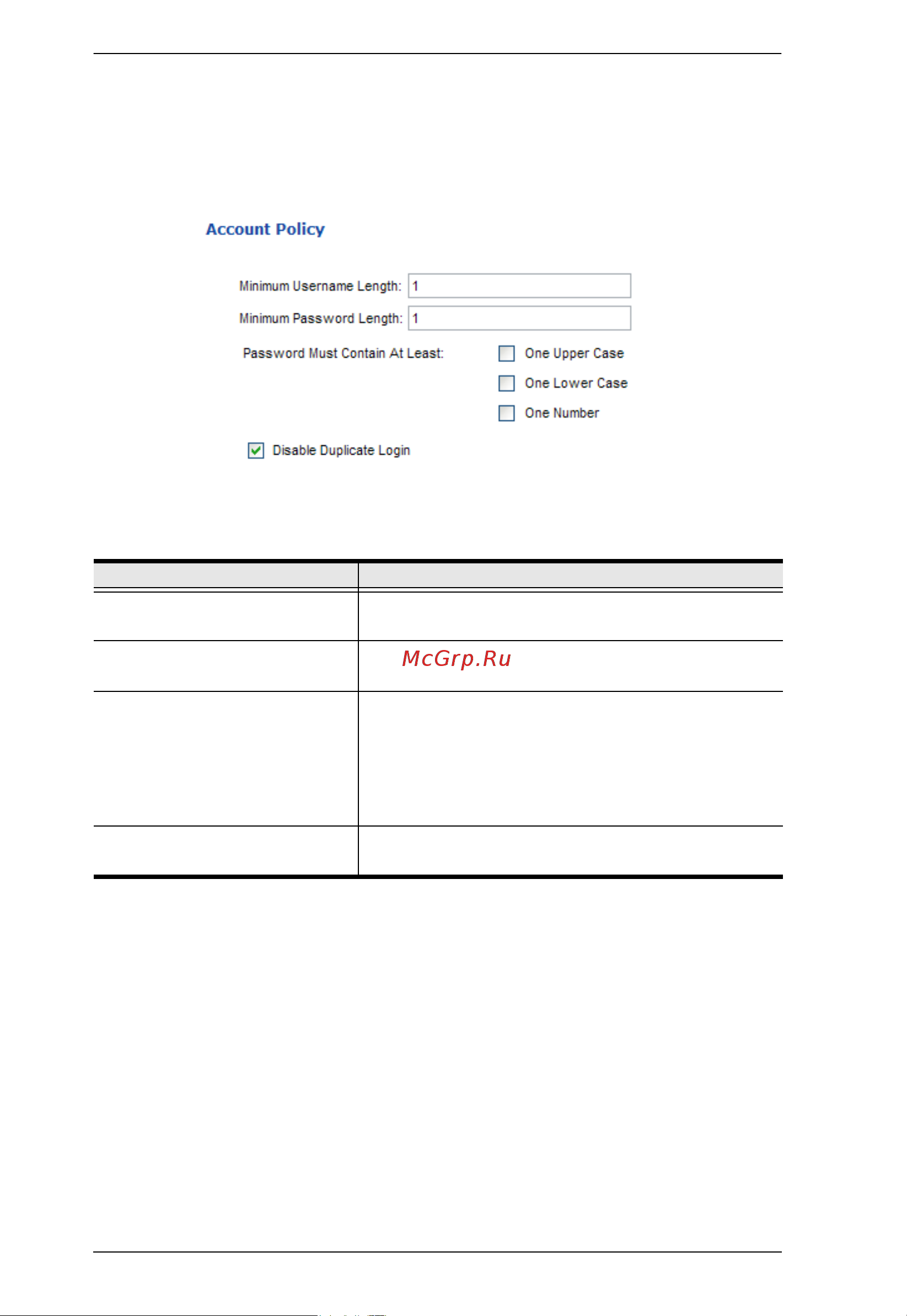 Aten EC1000 [50/81] Account policy