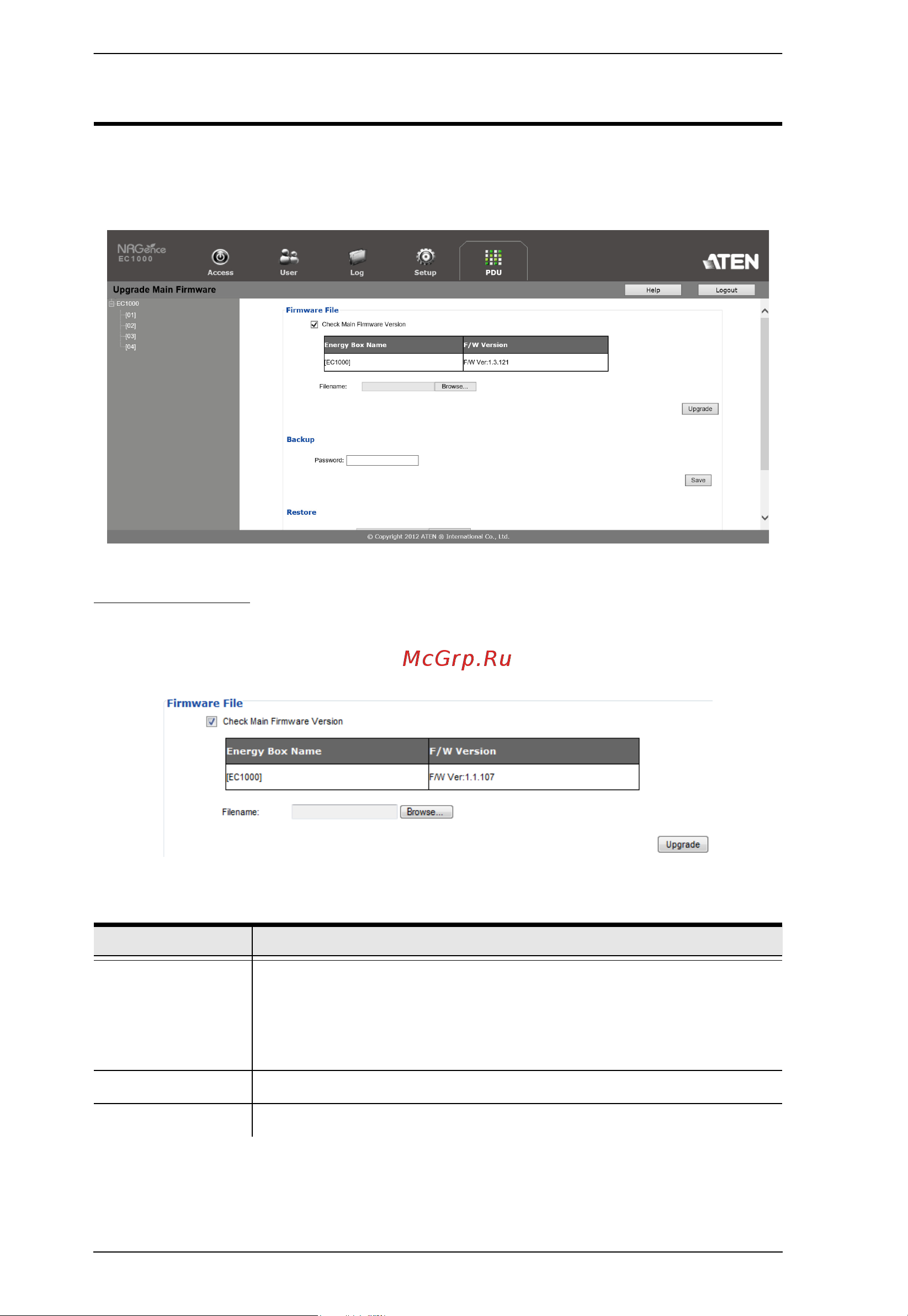 Aten EC1000 [60/81] Firmware file