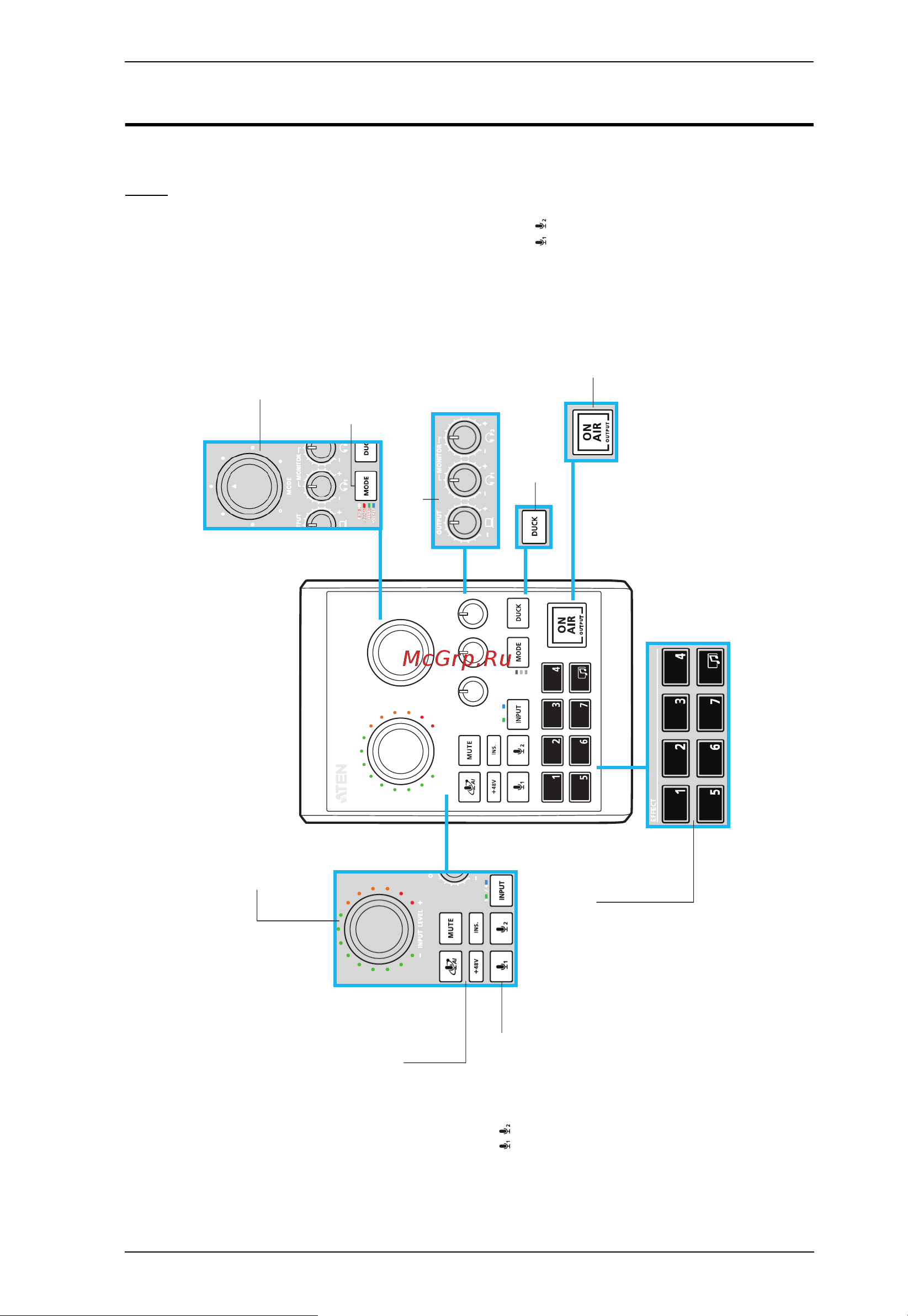 Aten UC8000 [13/53] Miclive 6 ch components