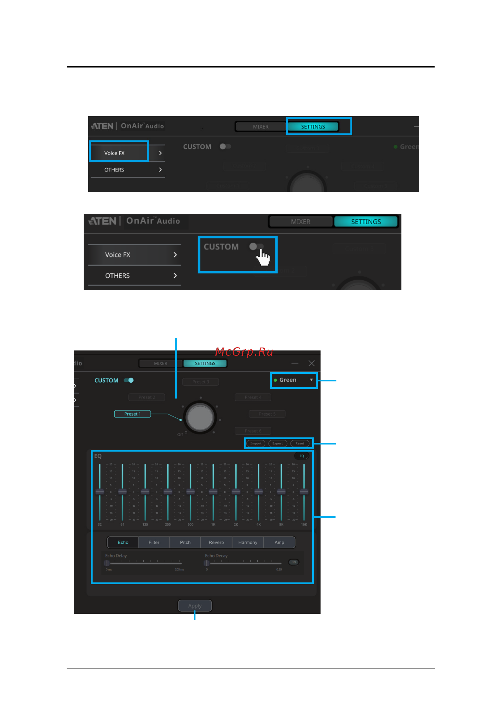 Aten UC8000 [39/53] How to define a customized voice fx