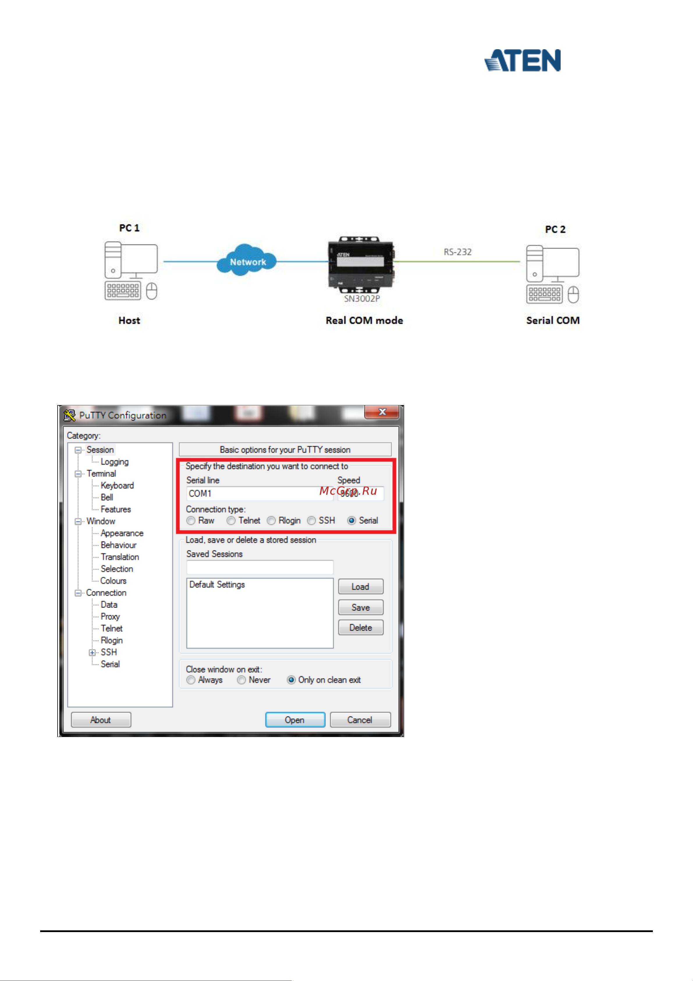 Aten SN3002P [6/7] C how to test real com mode