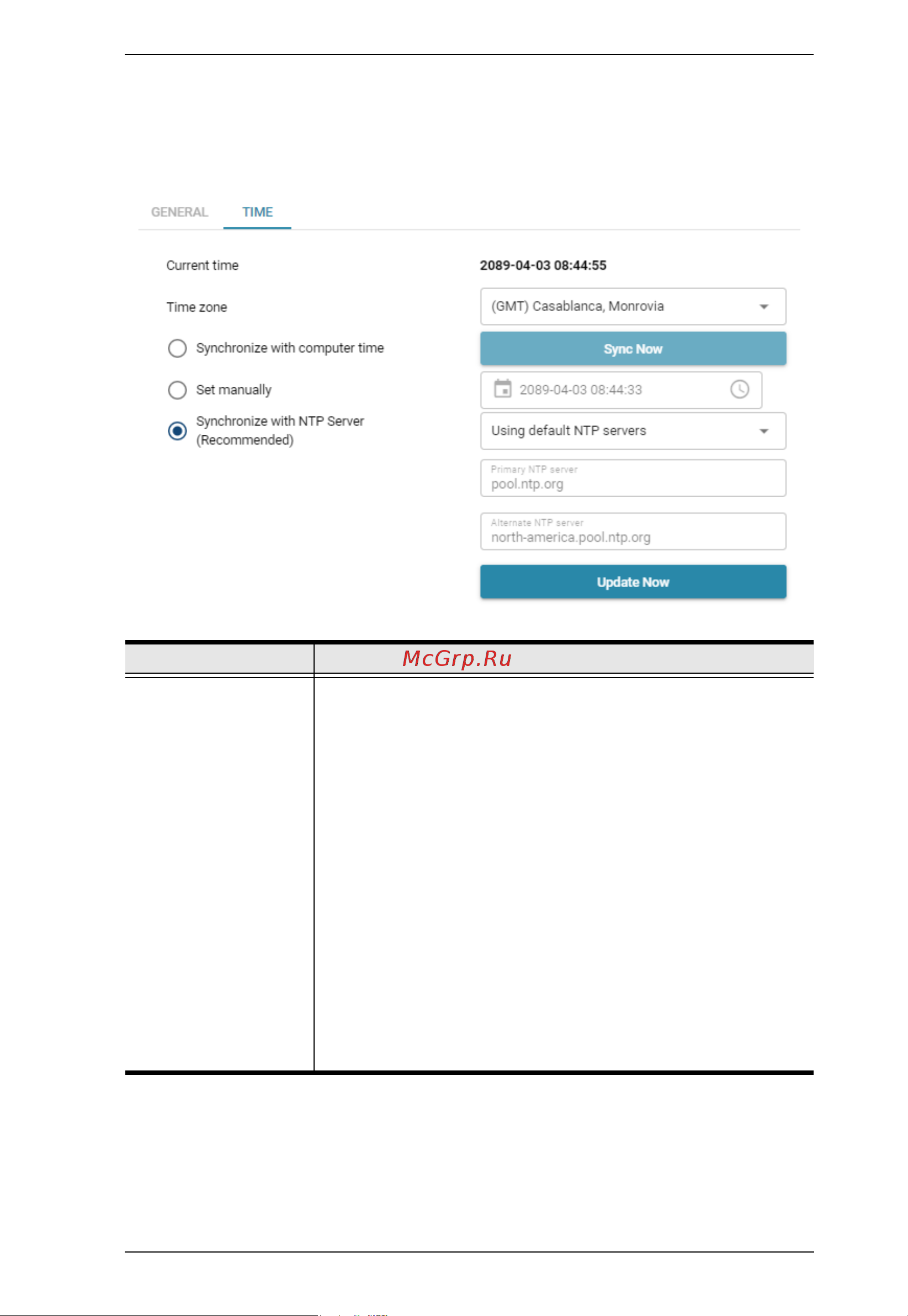 Aten SN3402 [53/111] The time tab contains the time settings of the secure device server as described in the table below