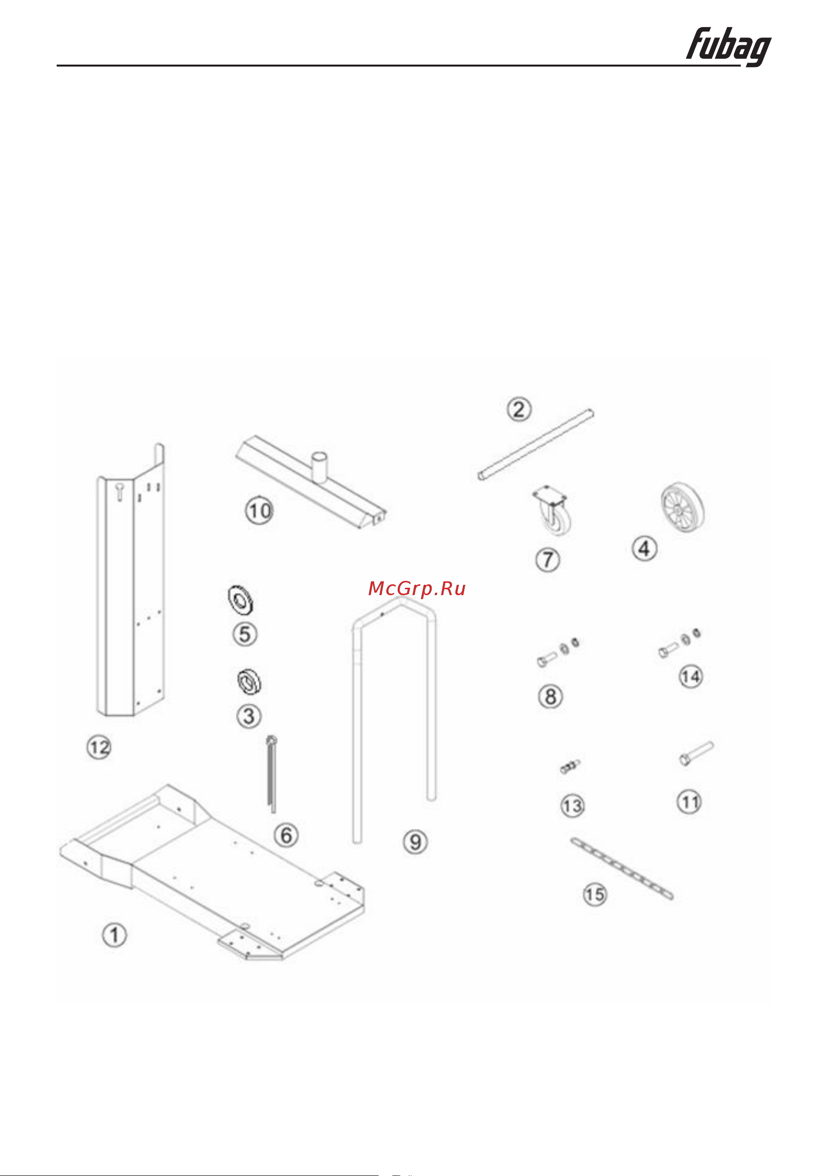 Fubag INTIG 400 T W DC PULSE [2/9] Сборка тележки