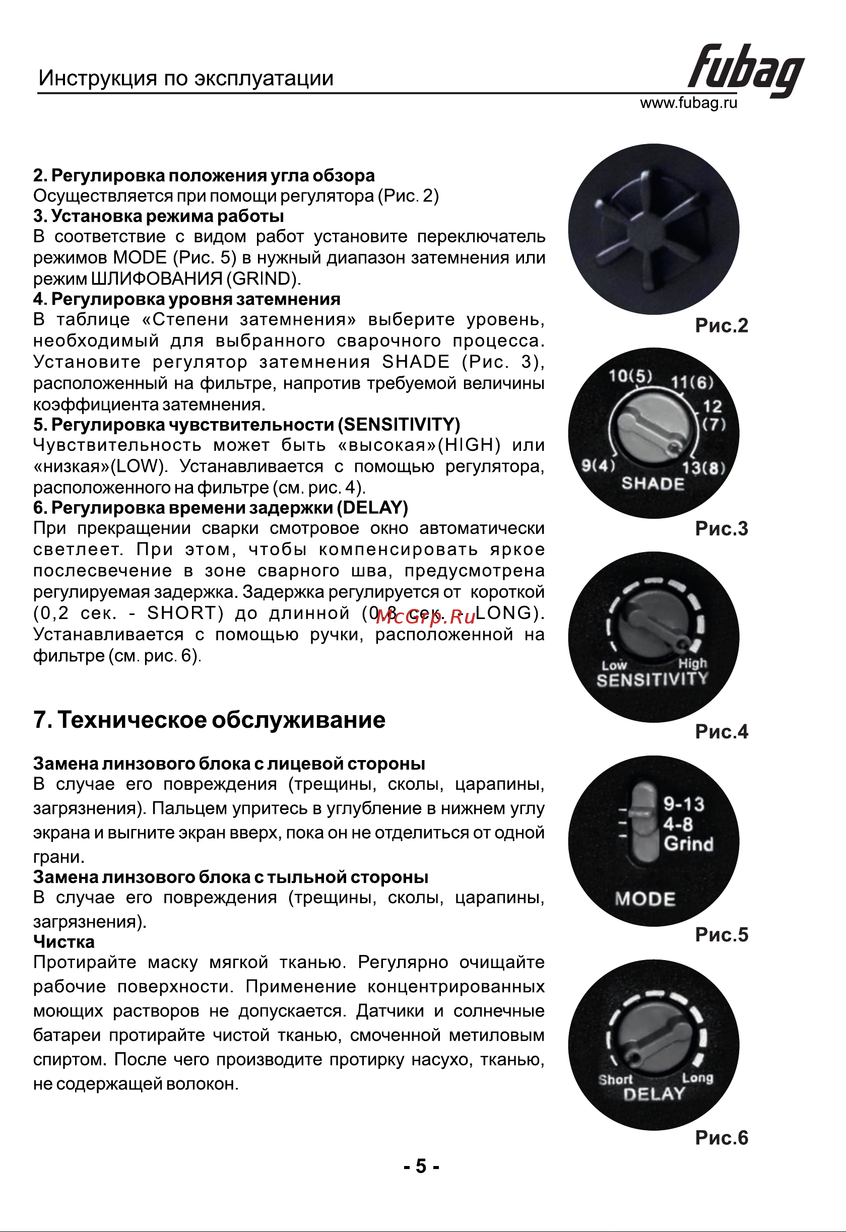 Fubag IR 4-13G M Инструкция по Эксплуатации онлайн [6/10] 747054