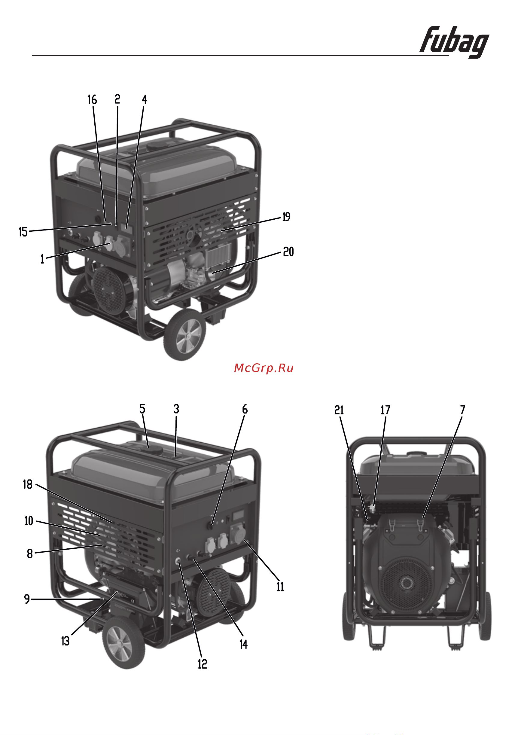 Fubag BS 11000 A ES [6/20] Инструкция по эксплуатации