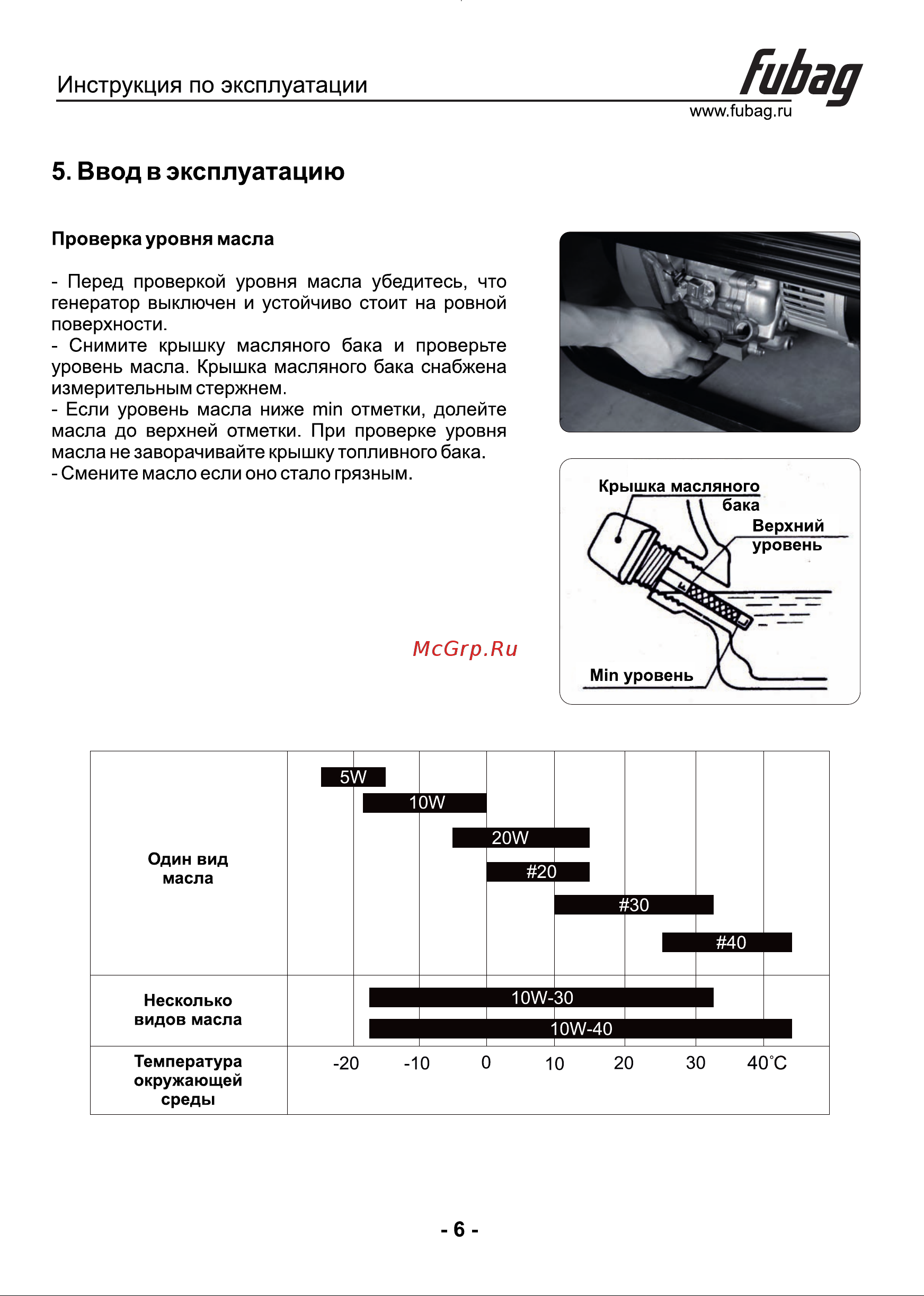 Fubag bs 9000 a es 641092 Инструкция по Эксплуатации онлайн [7/17] 865866