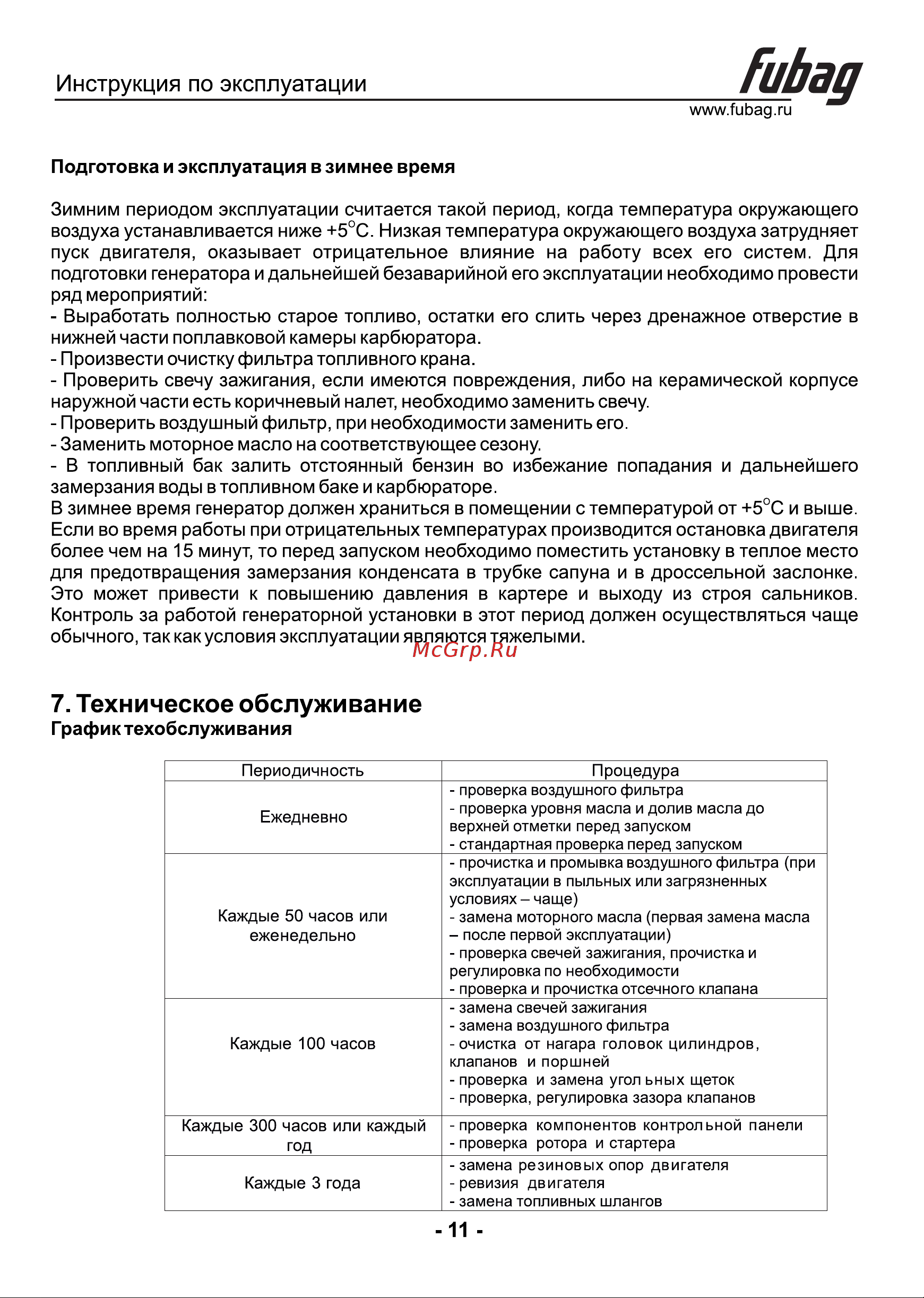 Fubag BS 8500 A ES Duplex Инструкция по Эксплуатации онлайн [12/17] 747061