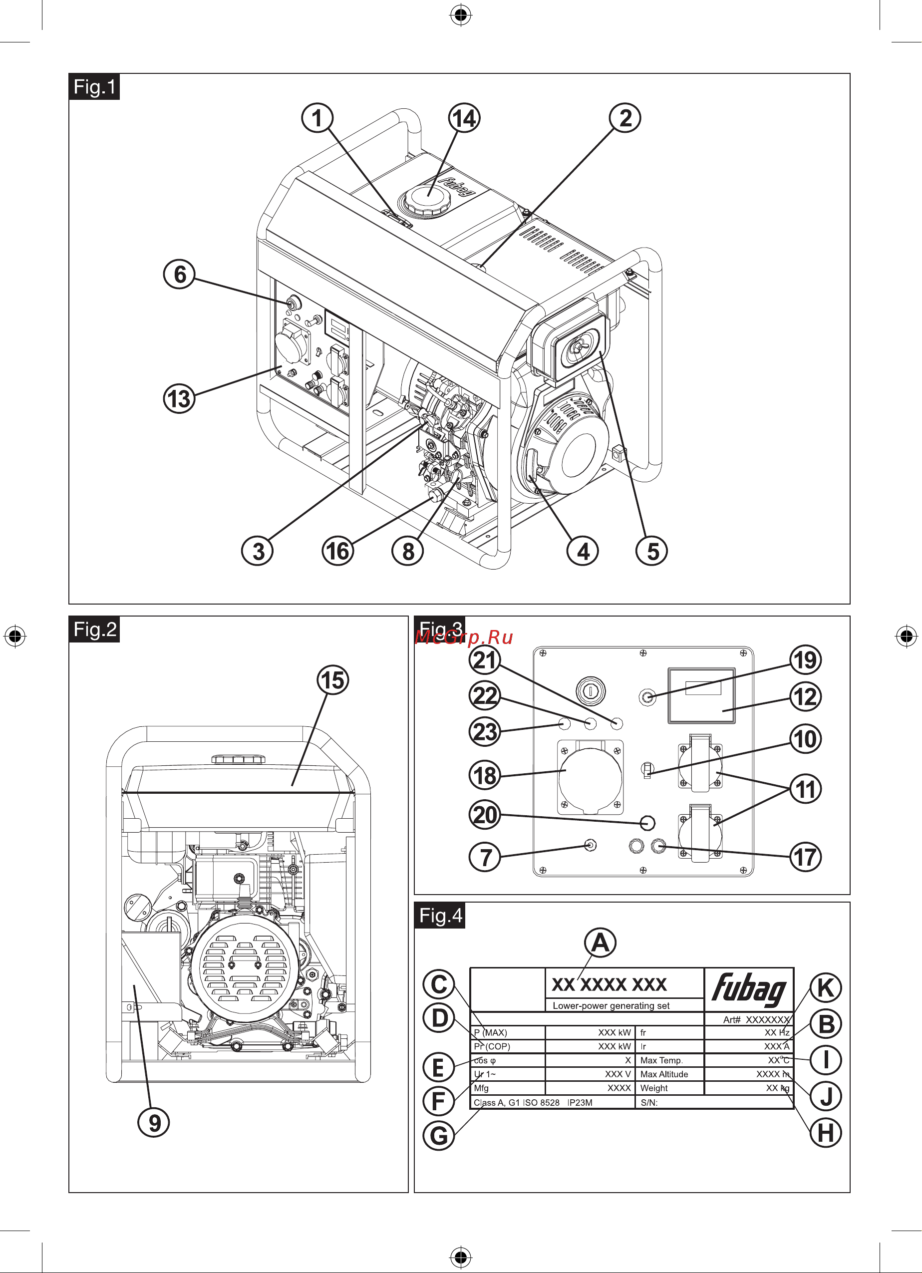Fubag DS 7000 D ES Инструкция по Эксплуатации онлайн [2/16] 747067