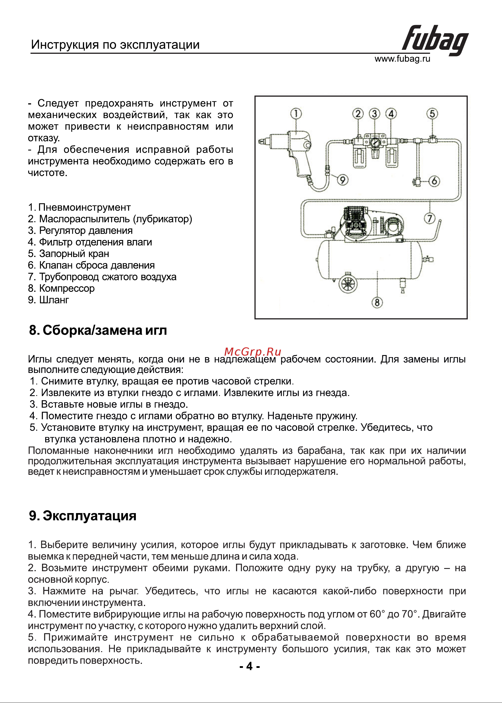 Fubag NS19 Инструкция по Эксплуатации онлайн [5/7] 747104