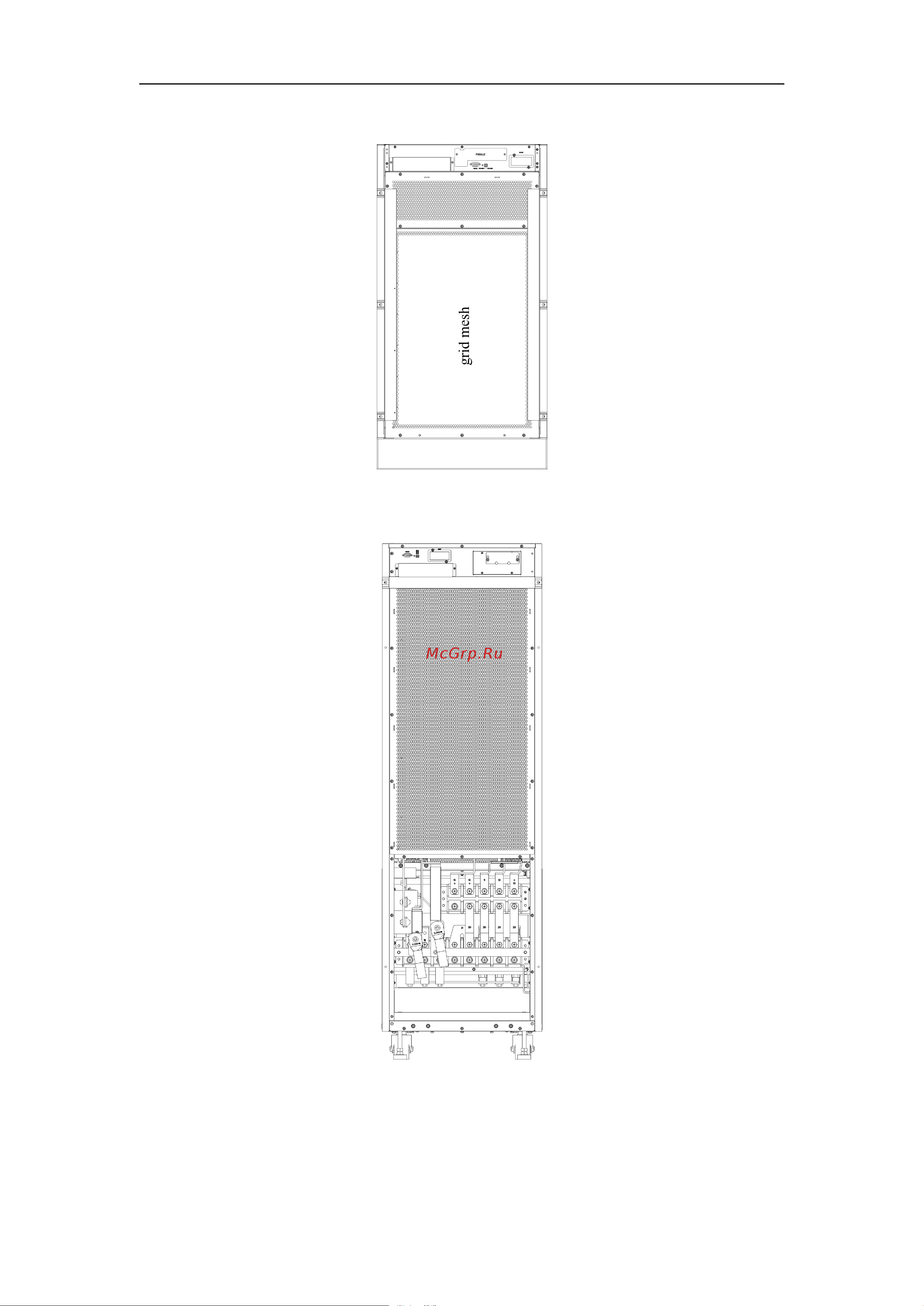 SNR UPS-ONRT-200-25CMX33 [15/69] A 6 slot ups cabinet structure back view
