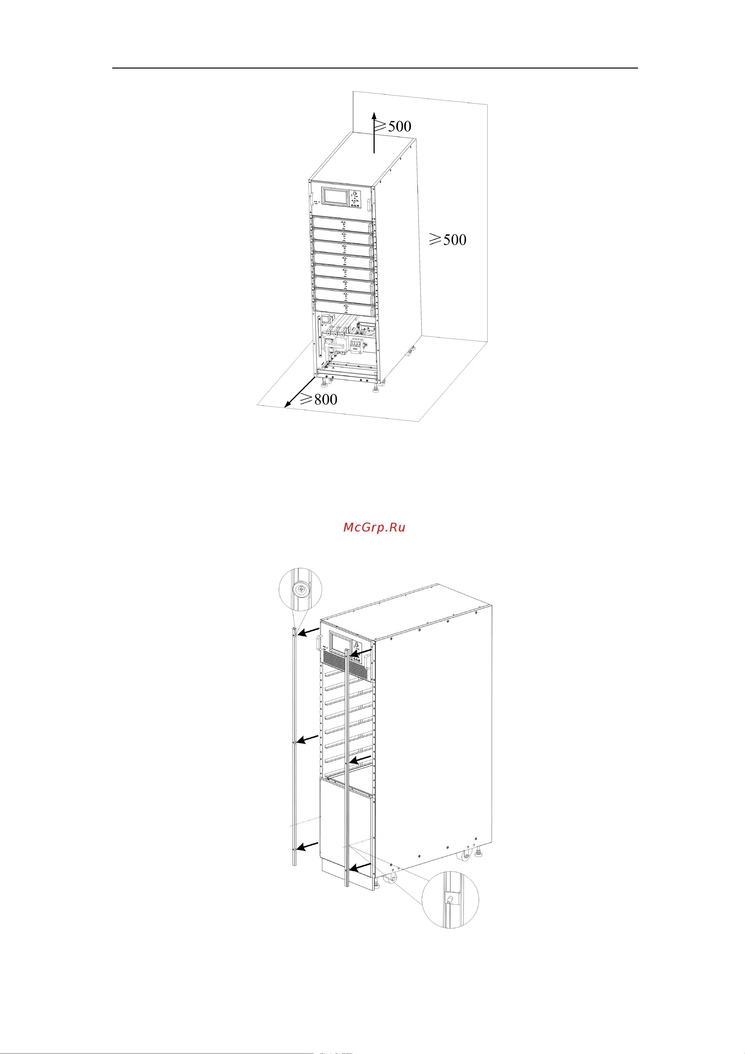 SNR UPS-ONRT-200-25CMX33 [21/69] Rack mounting