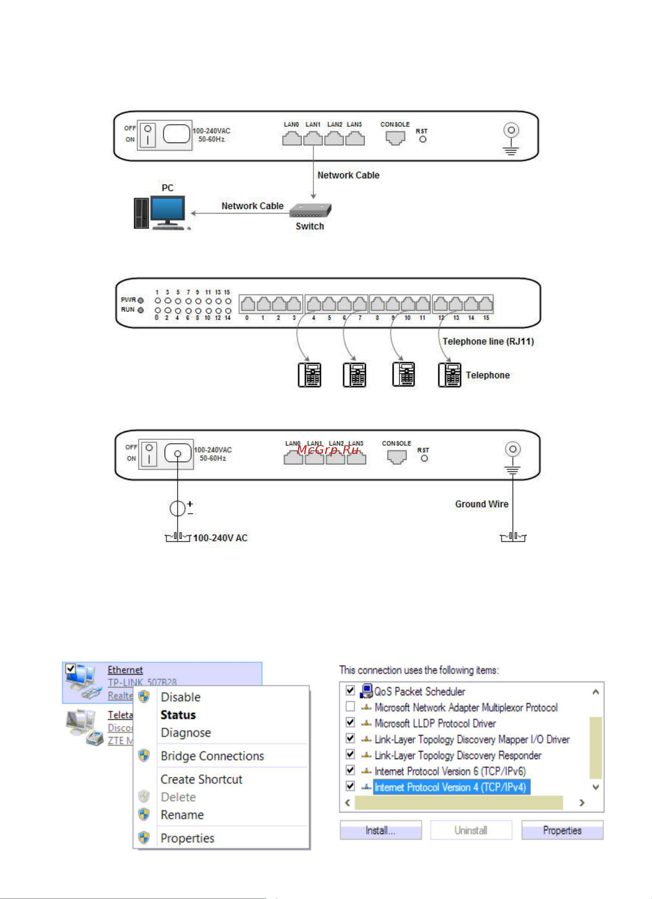 SNR VG-2000-16S [3/6] Connection instruction