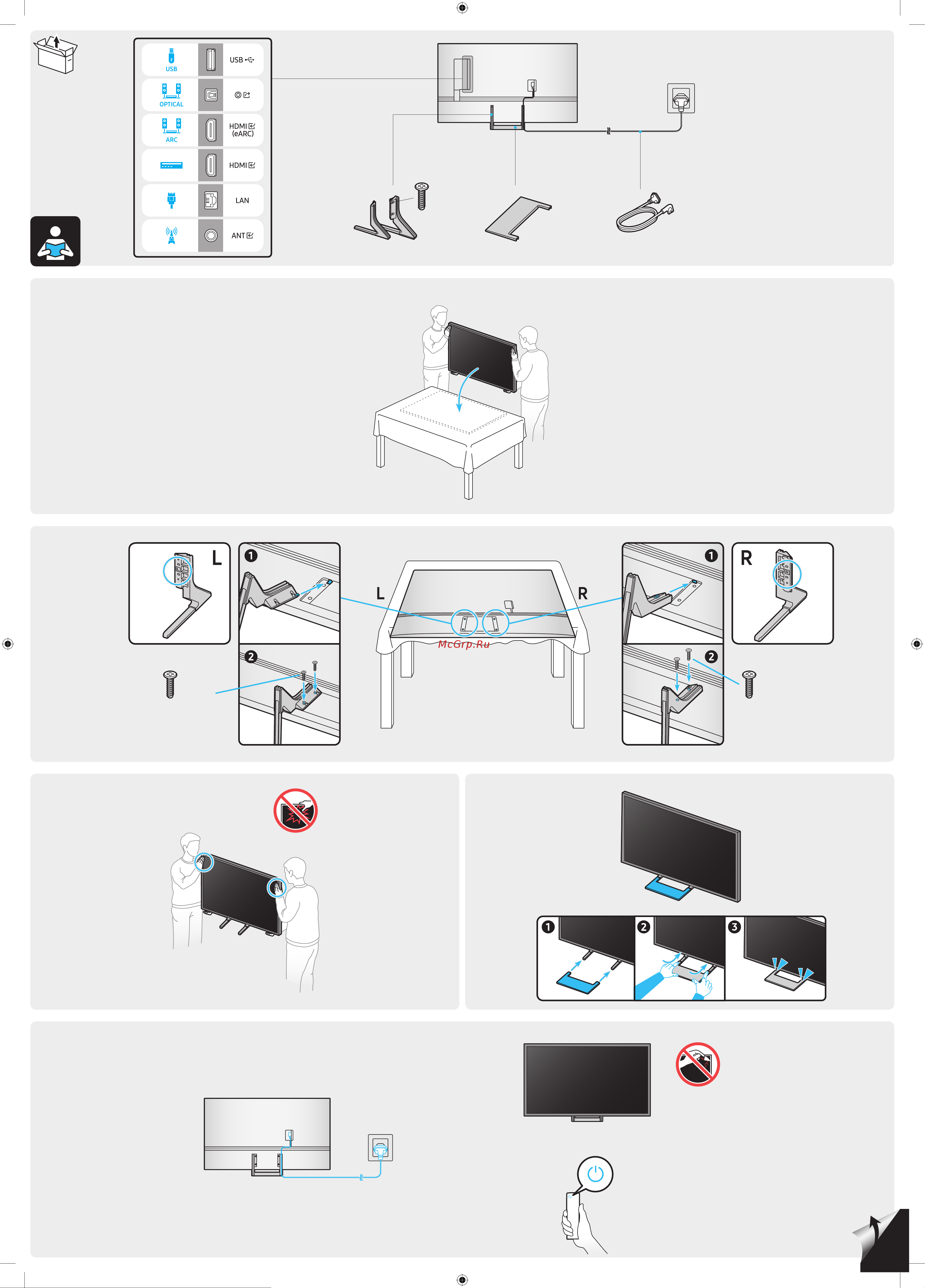 Samsung UE55BU8500U Краткое руководство по установке онлайн [2/2] 747673