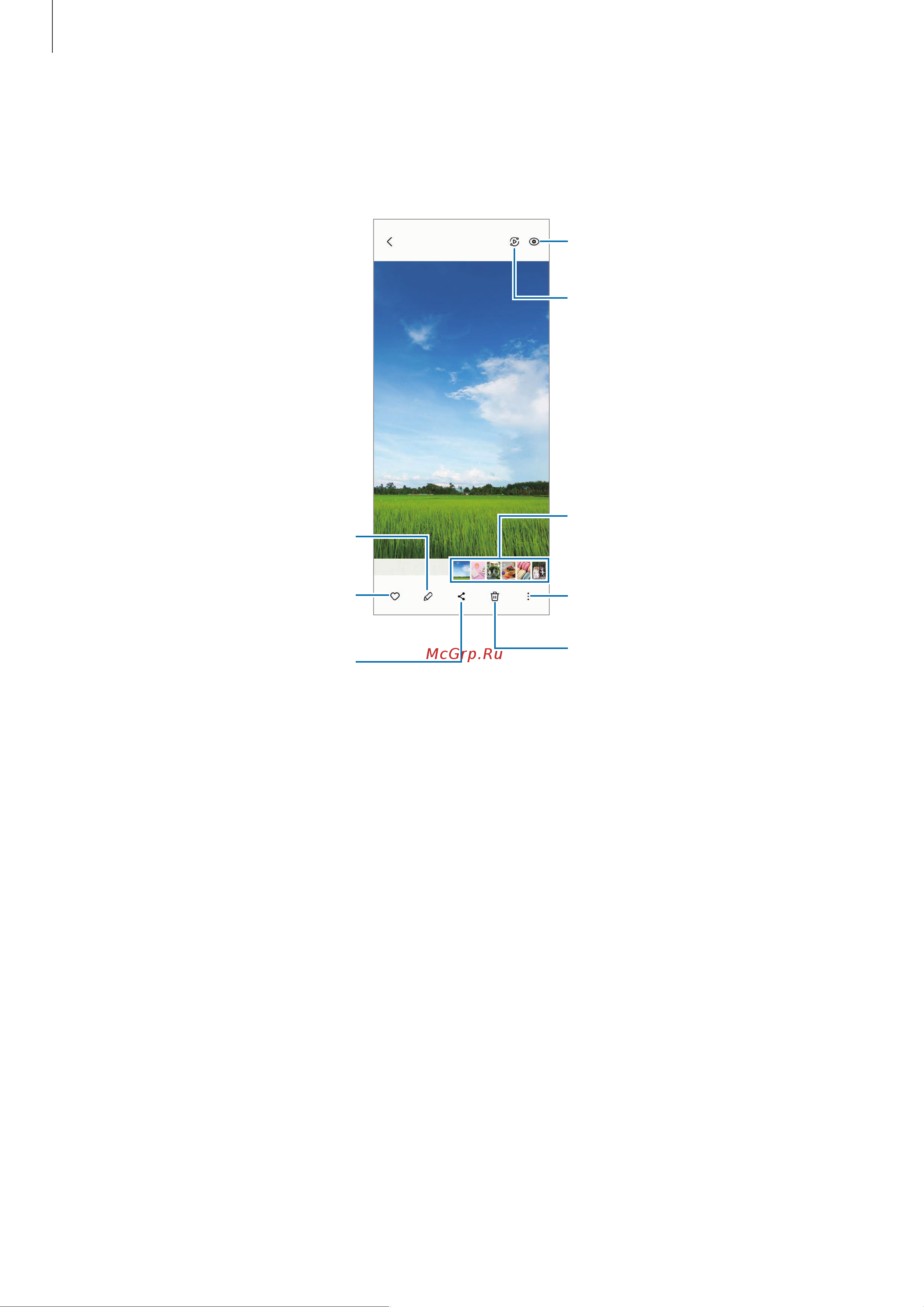 Samsung Galaxy Z Flip5 256Gb Mint (SM-F731B) [71/178] Откройте приложение галерея и выберите изображение чтобы просмотреть другие файлы проведите по экрану влево или вправо