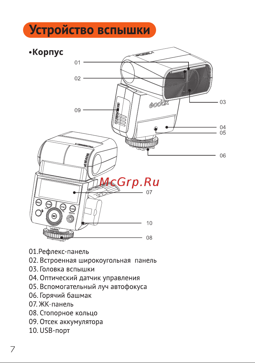 GODOX Ving V350N TTL Руководство по эксплуатации онлайн [8/42] 748068