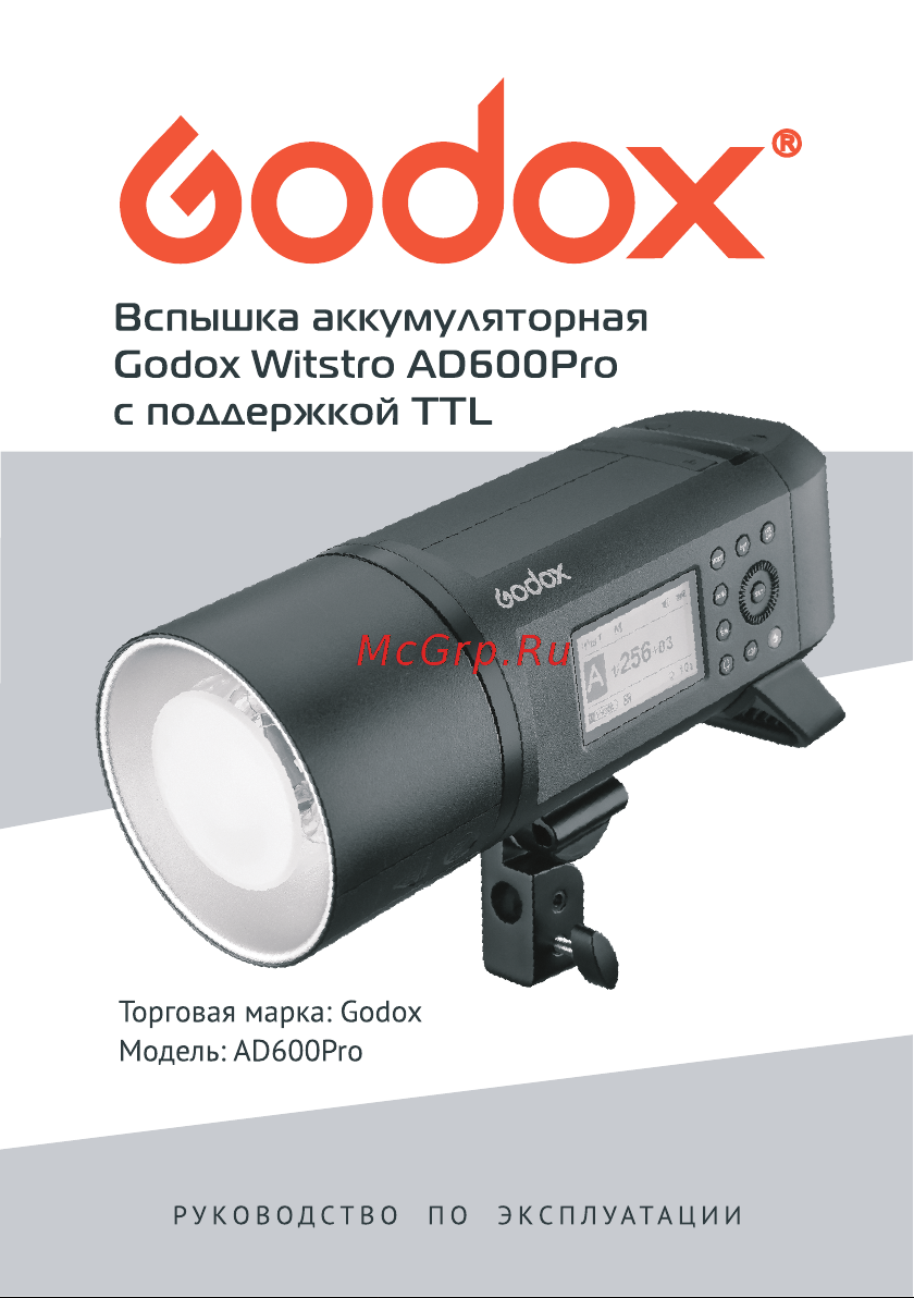 GODOX Witstro AD600Pro Руководство по эксплуатации онлайн