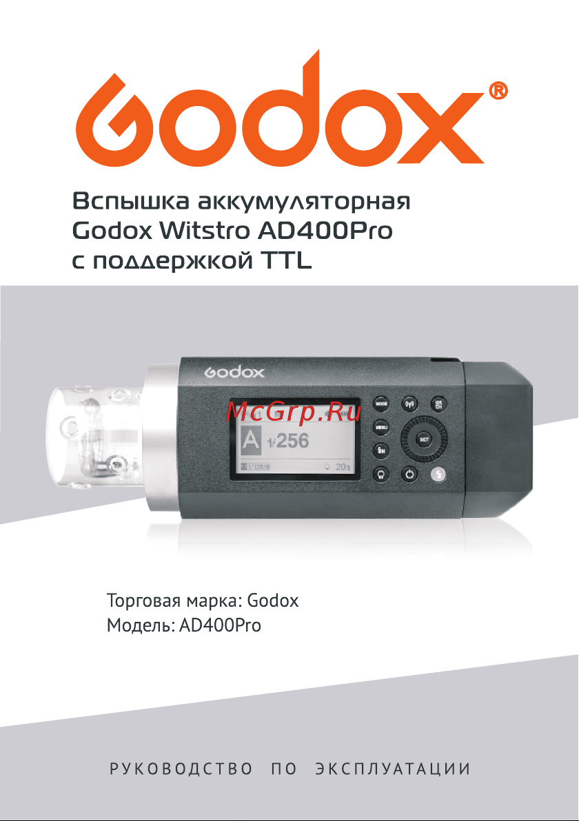 GODOX Witstro AD400Pro Руководство по эксплуатации онлайн