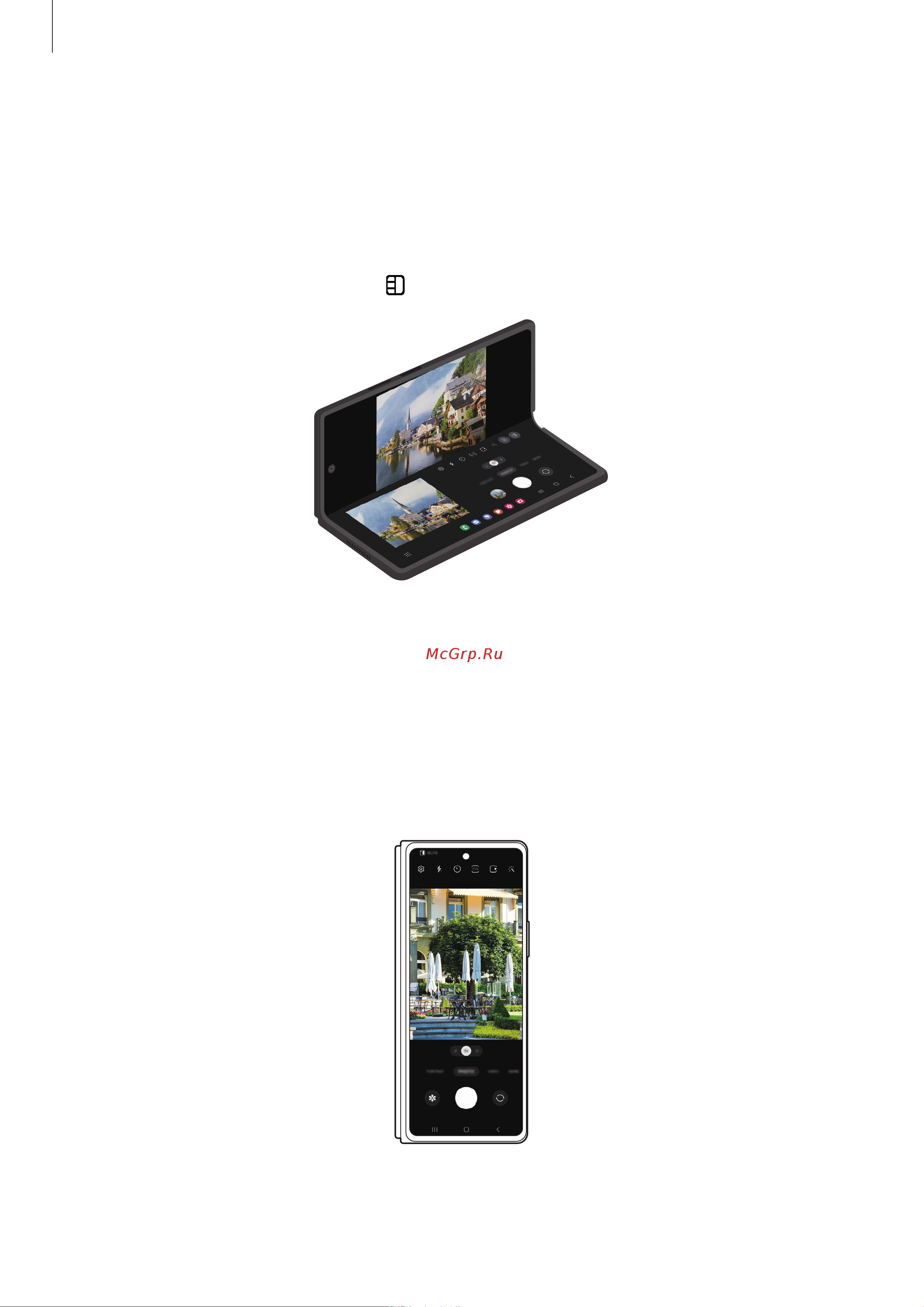 Samsung Galaxy Z Fold4 256GB Black (SM-F936BZKBS) [82/190] Использование камеры при сложенном устройстве режим flex
