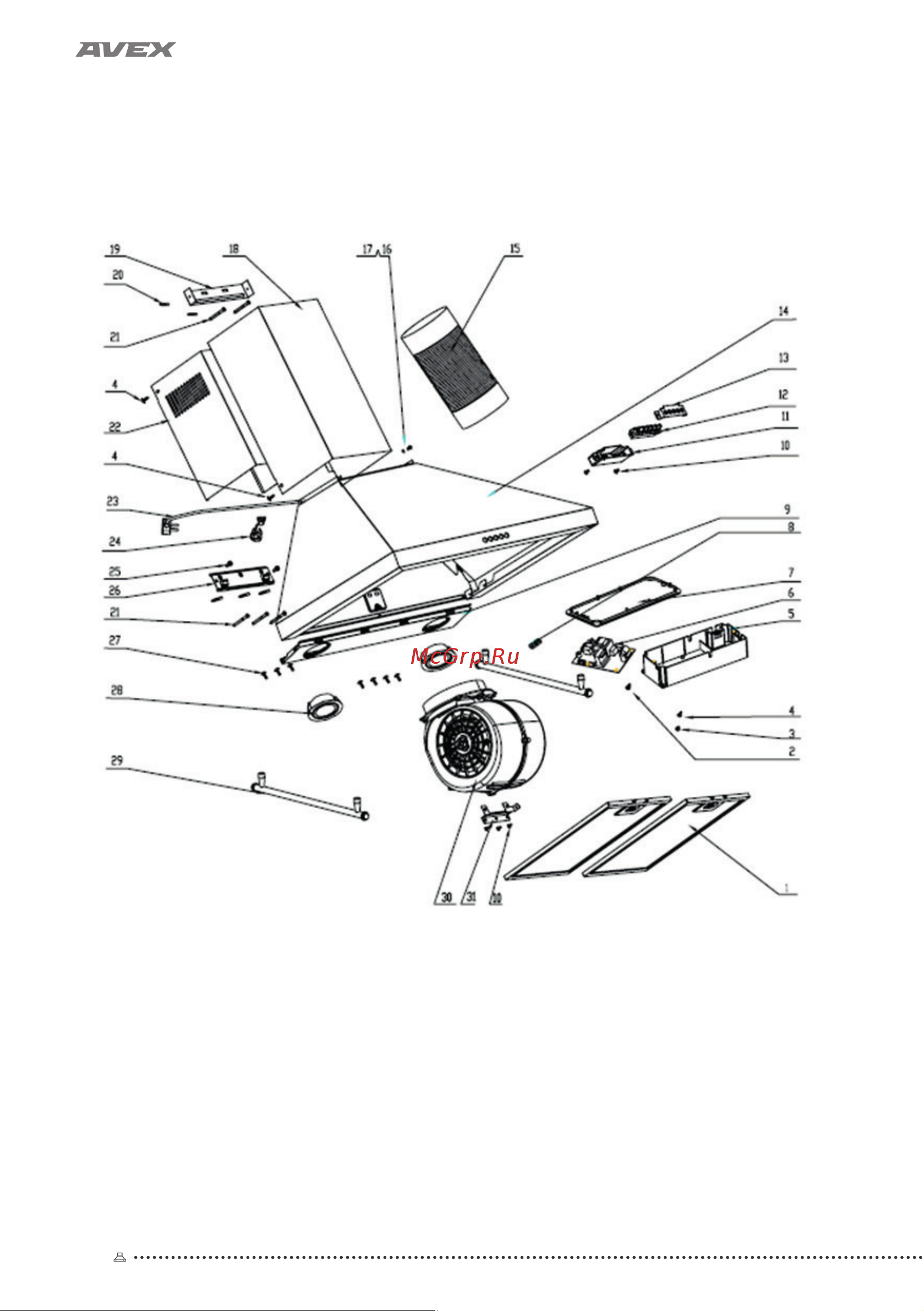 Avex YS 6060 Y [12/24] Схемаприбора