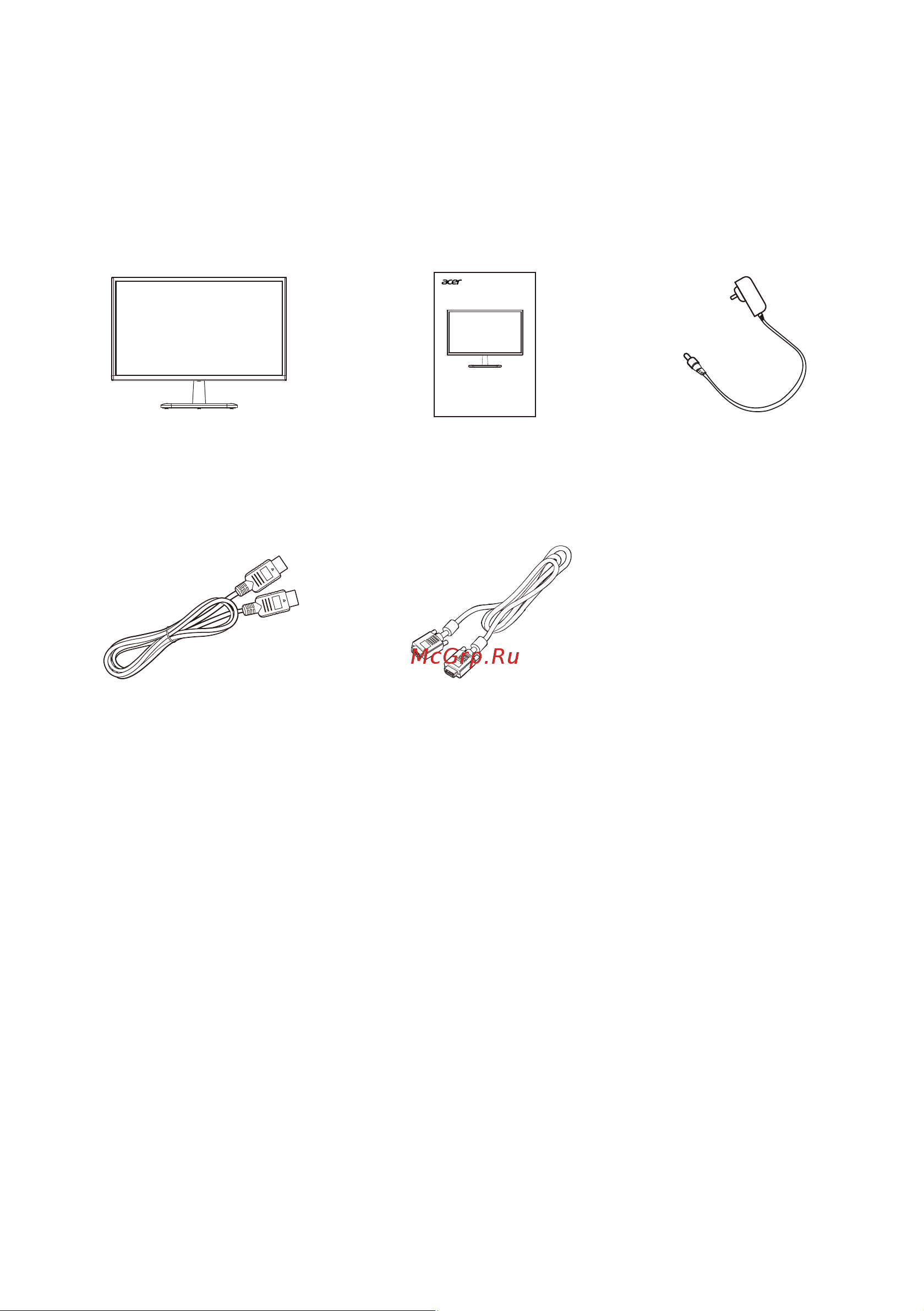 Acer EK240YBbmiix (UM.QE0EE.B01) [11/31] Распаковка