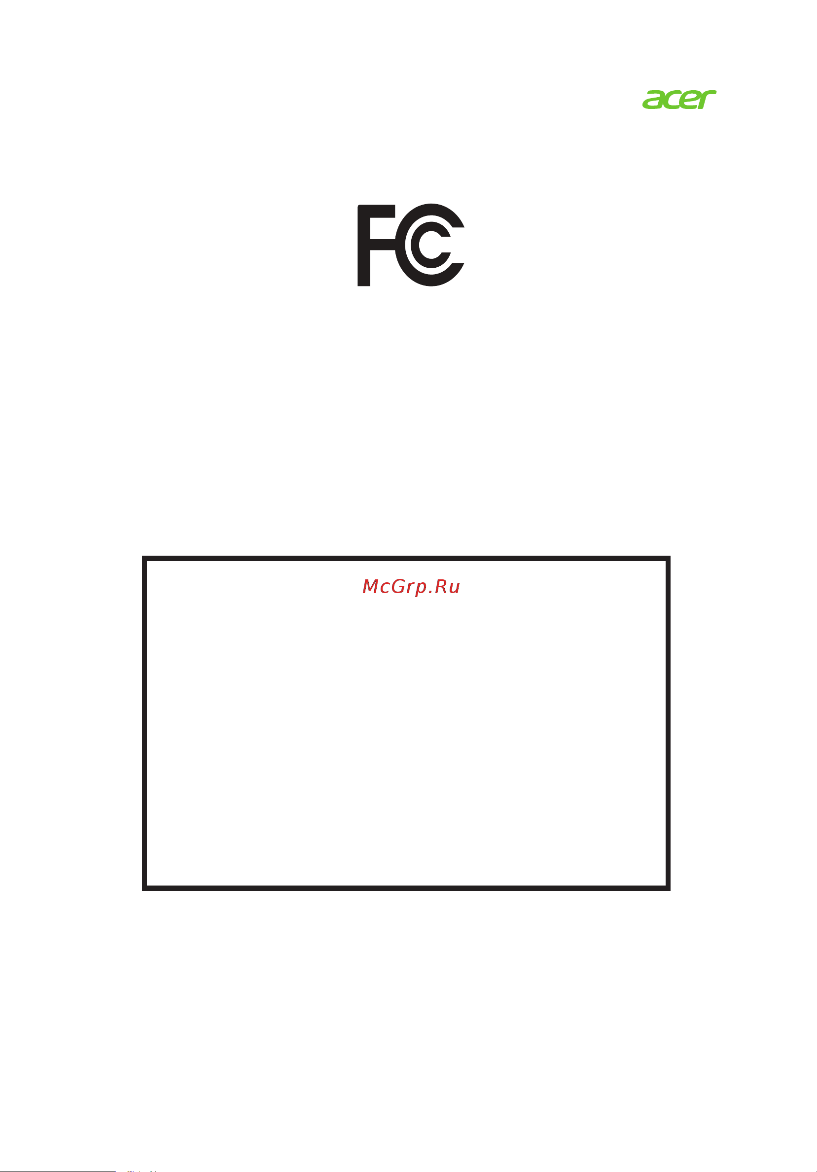 Acer SA220QAbi (UM.WS0EE.A01) [10/30] Federal communications commission declaration of conformity