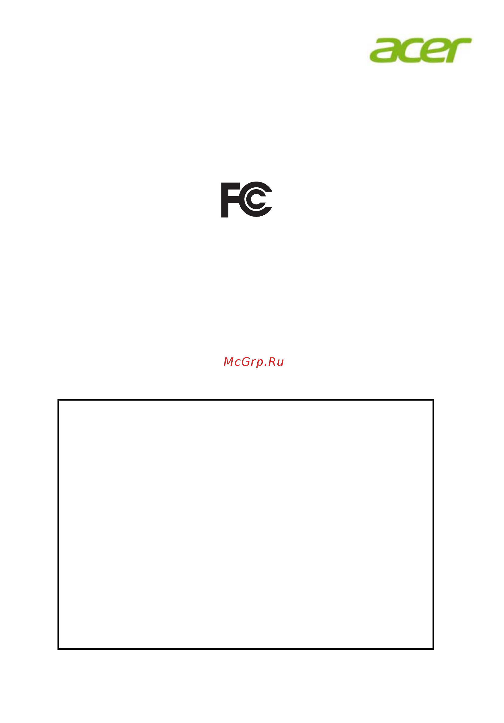 Acer V226HQLBBD (UM.WV6EE.B01) [11/31] Federal communications commission declaration of conformity