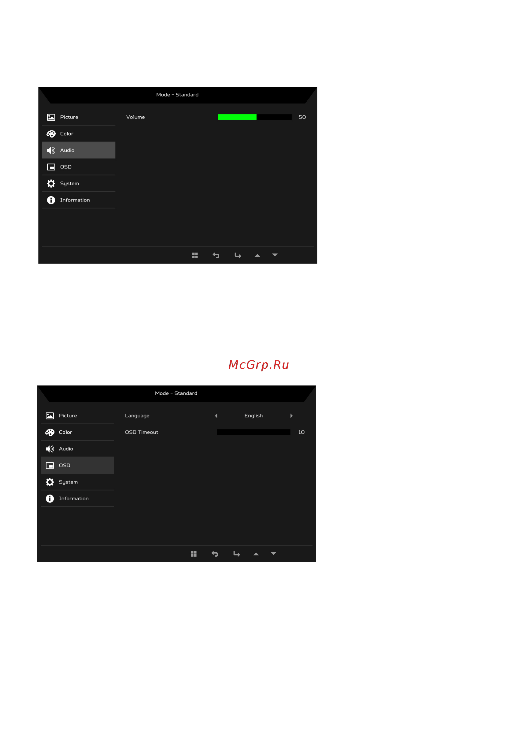 Acer V226HQLBBD (UM.WV6EE.B01) Руководство по эксплуатации онлайн [26/31] 749031