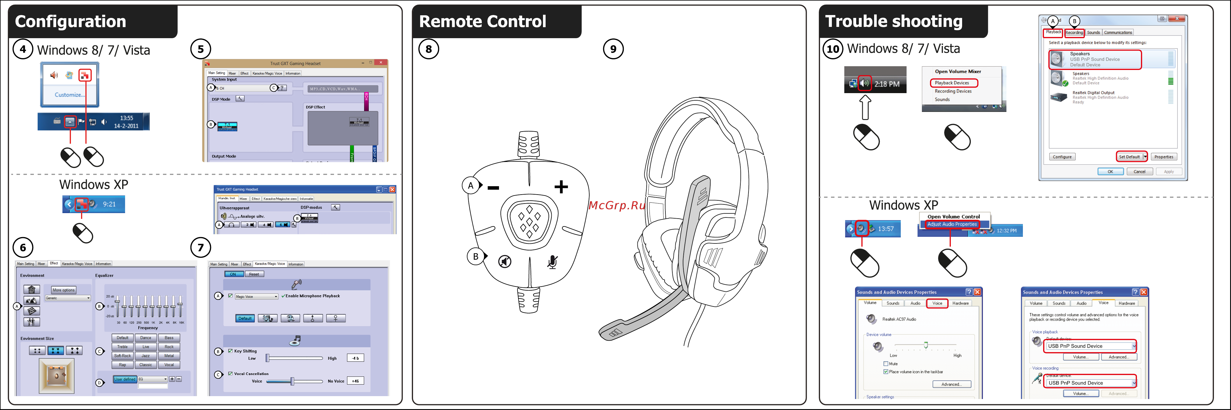 Trust GXT 340 7.1 Surround Gaming Headset Руководство по эксплуатации онлайн [2/51] 749246