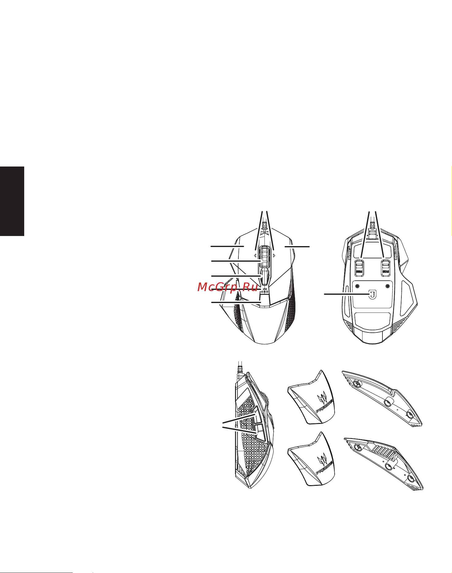 Acer Predator Cestus 510 [2/6] Особенности устройства