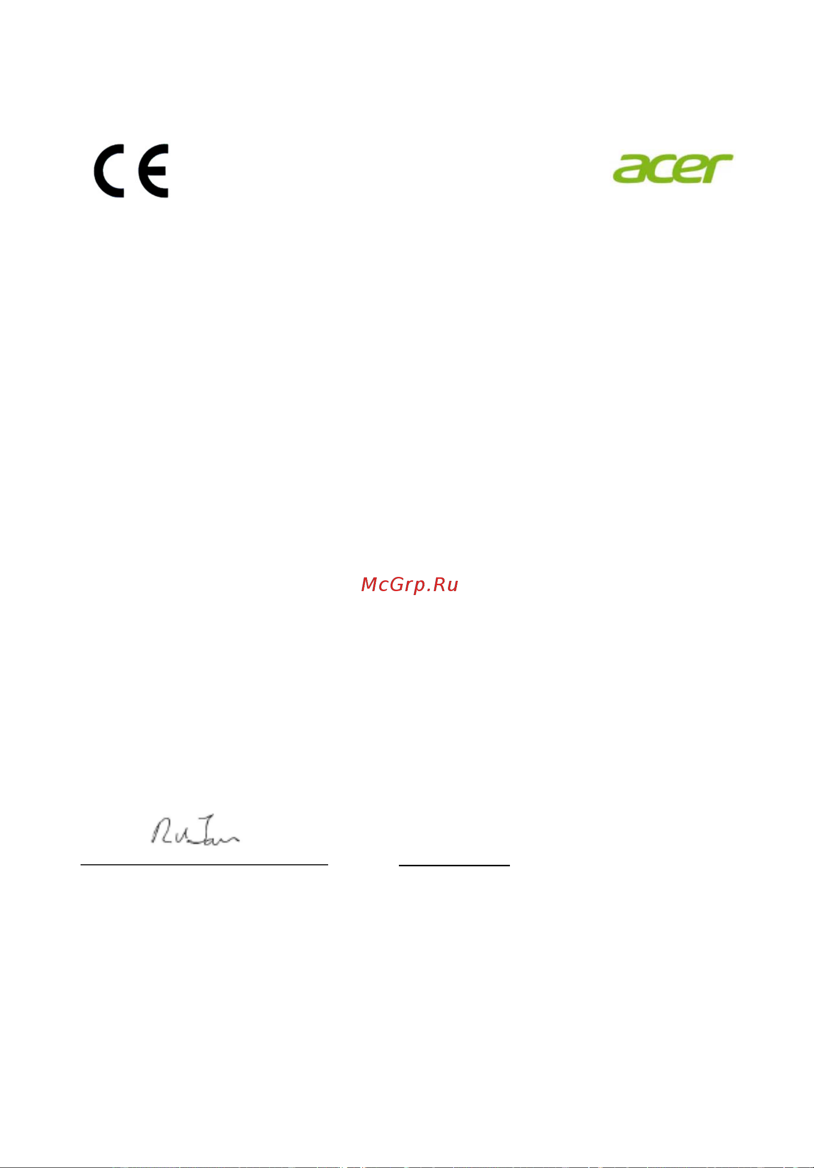 Acer K272HLEbid (UM.HX3EE.E04) [10/27] Declaration of conformity