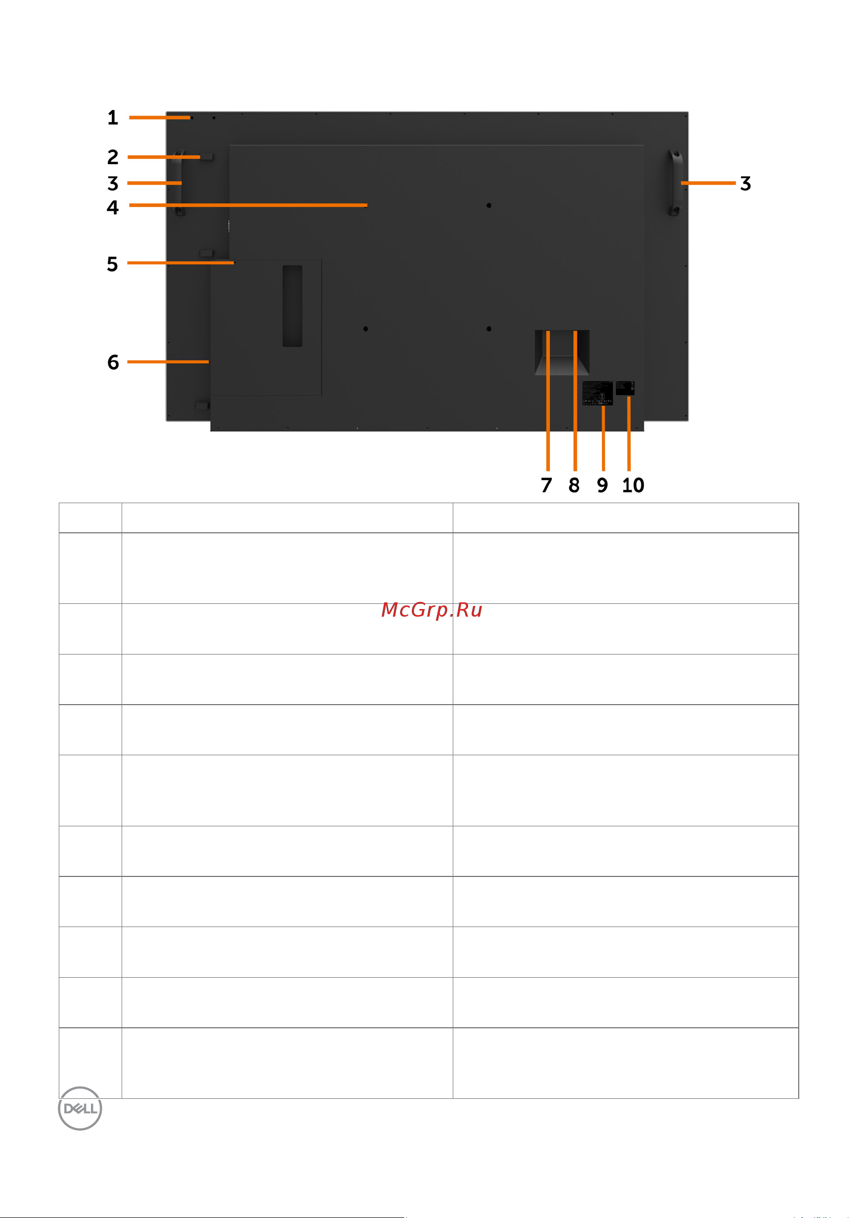 Dell C5518QT [10/72] Вид сзади