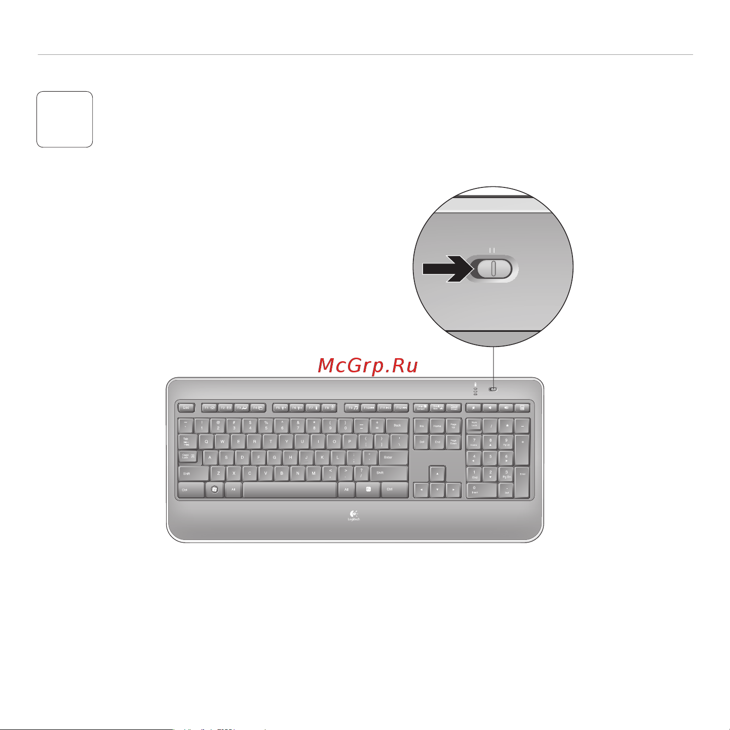 Logitech K800 Wireless Illuminated (920-002395) Руководство по эксплуатации онлайн [6/102] 749516