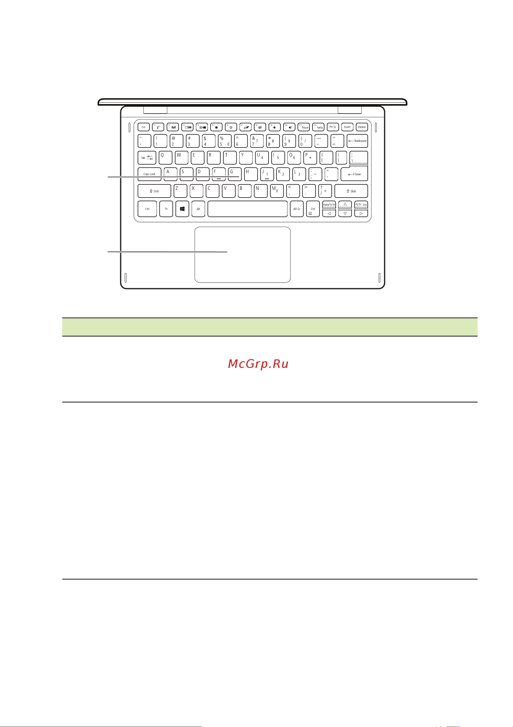 Acer Spin 1 SP111-32N-C1AJ Steel [11/83] Вид клавиатуры