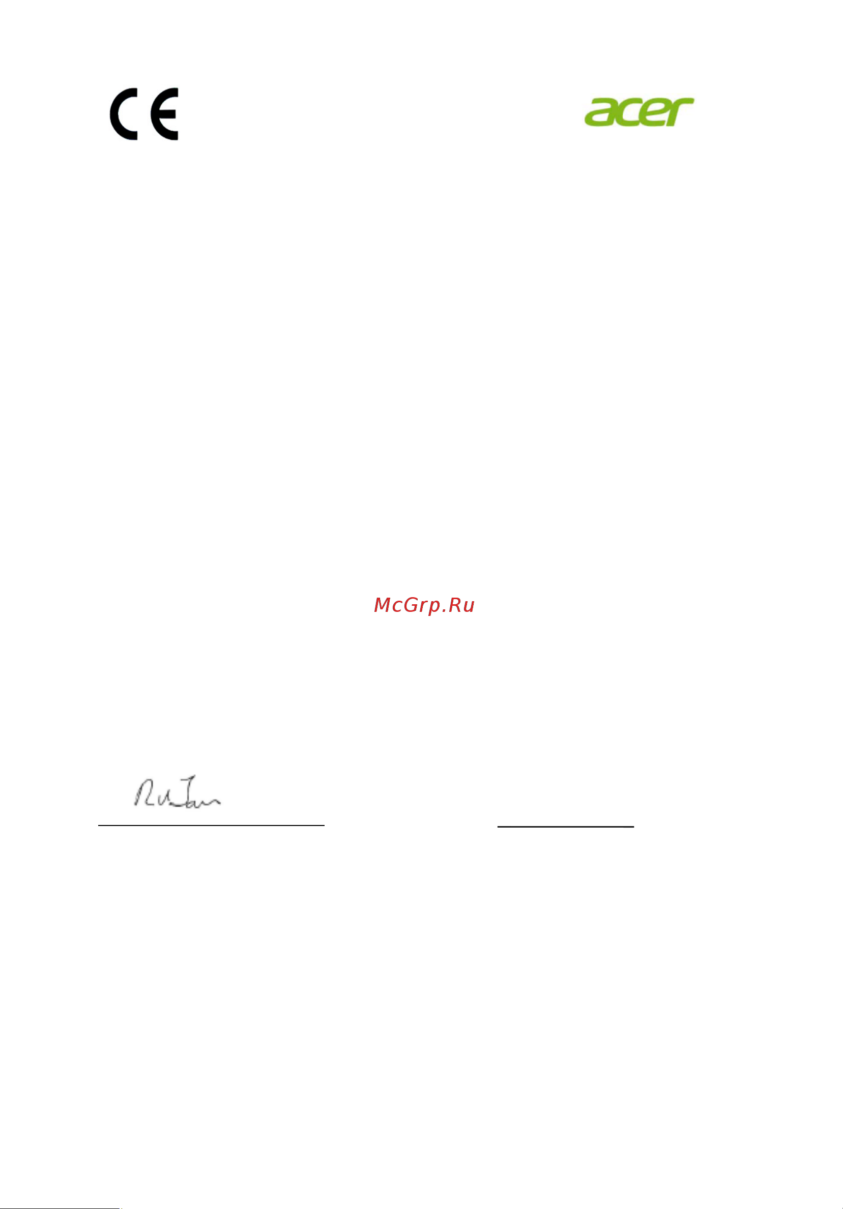 Acer K242HQLBbid (UM.UX6EE.B06) [10/27] Declaration of conformity