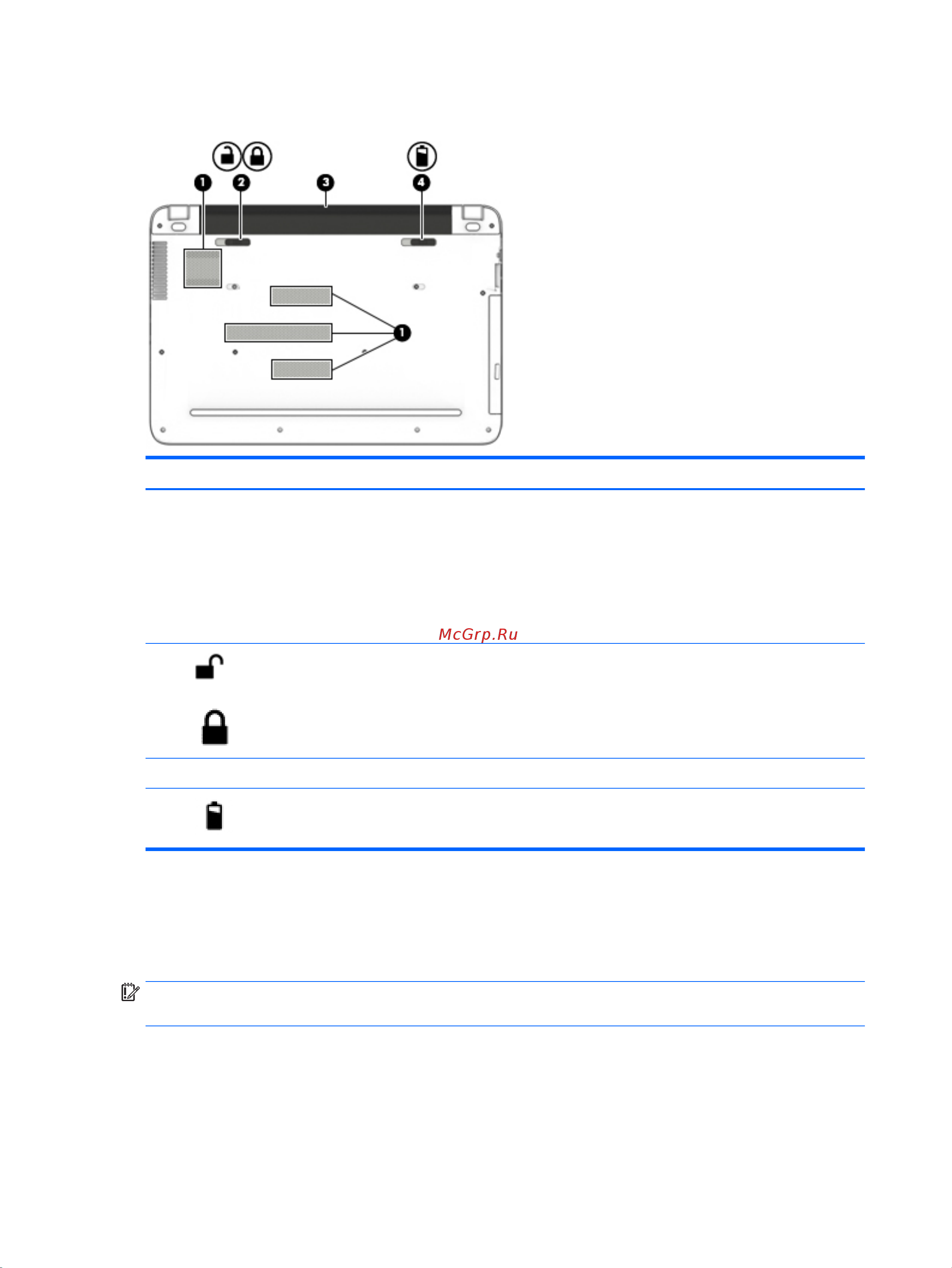 HEWLETT-PACKARD HP Pavilion 17-g101ur (P0F12EA) [26/77] Нижняя часть