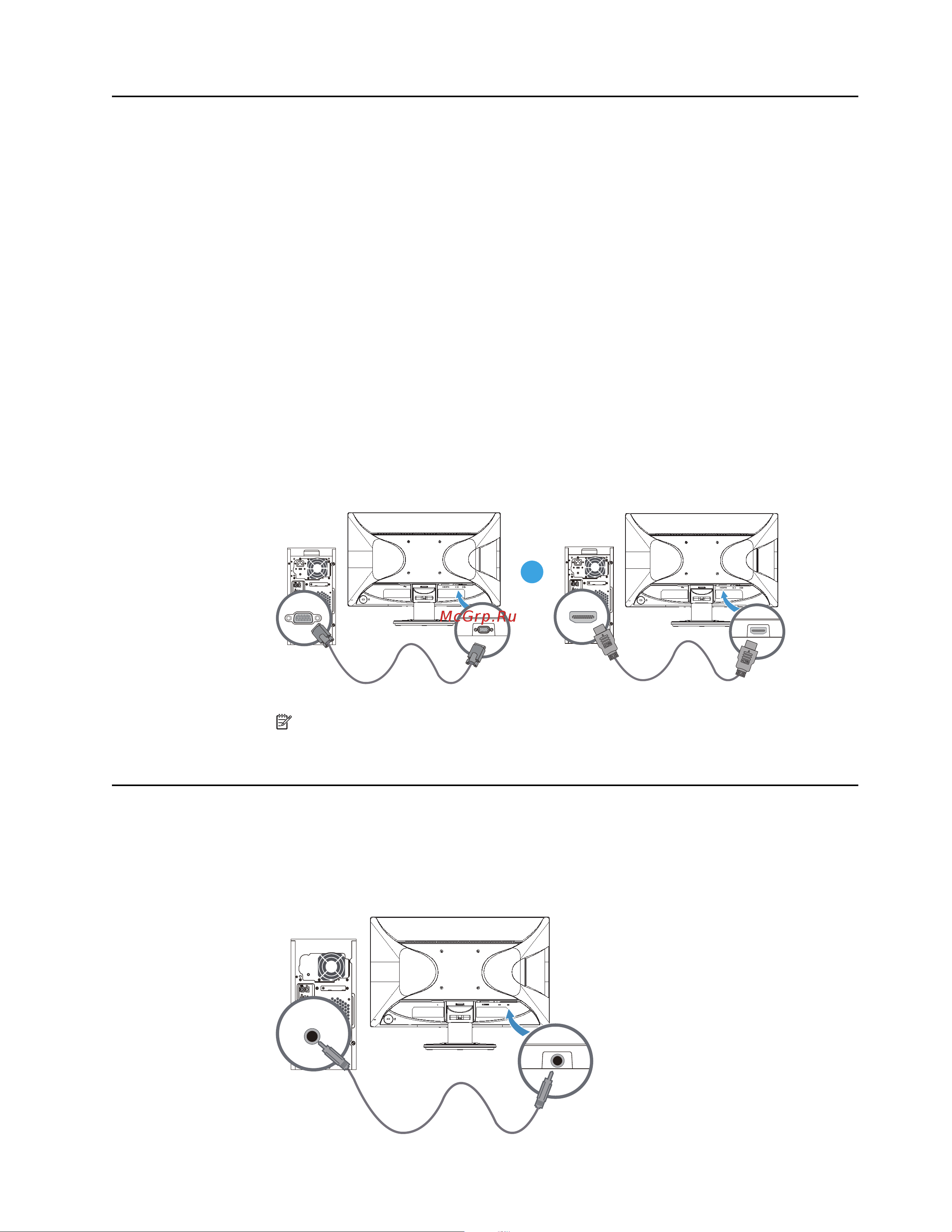 HEWLETT-PACKARD HP V214a (1FR84AA) [11/23] Подключение кабелей к монитору