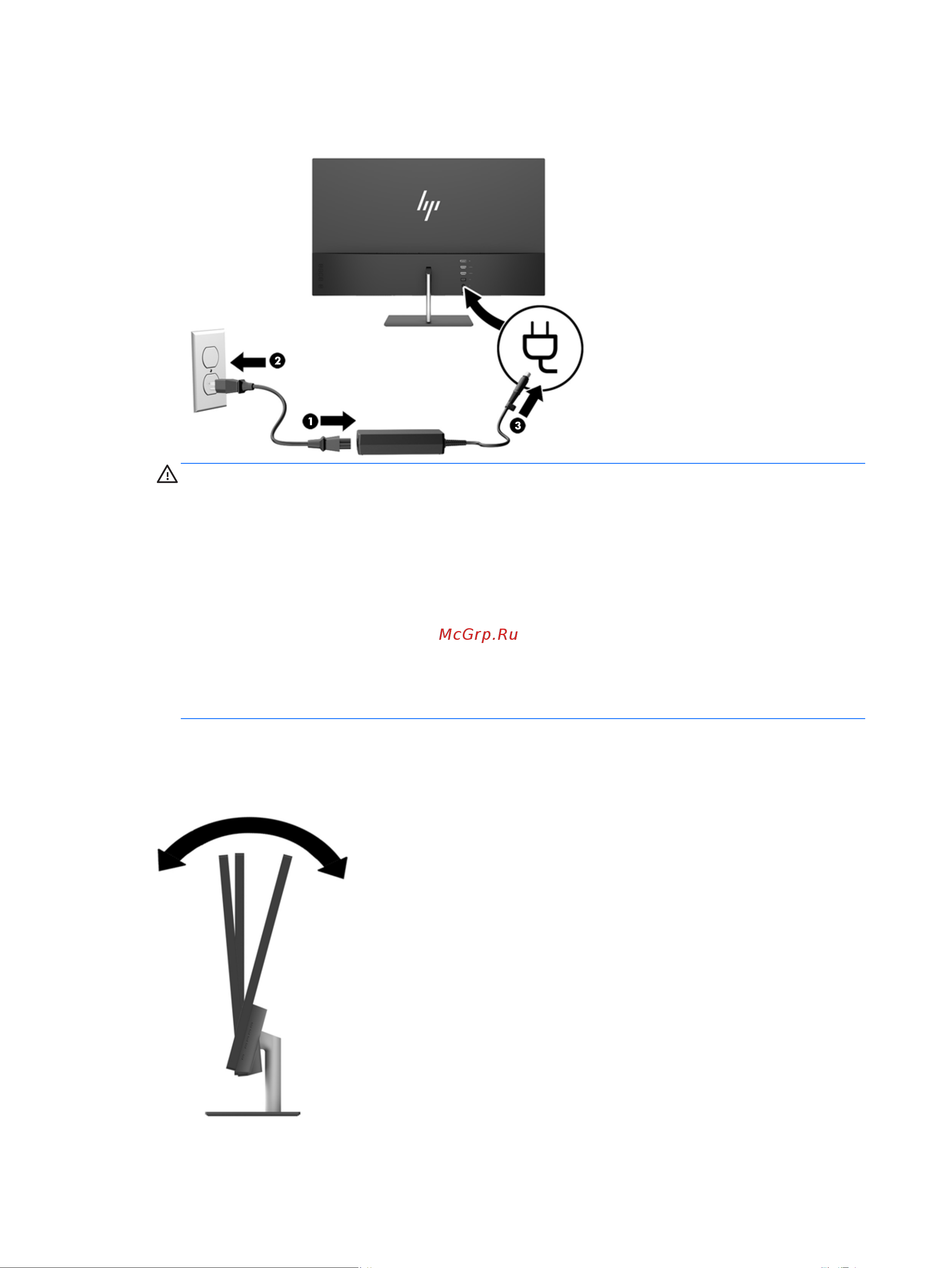 HEWLETT-PACKARD HP Envy 27s (Y6K73AA) [14/30] Настройка положения монитора