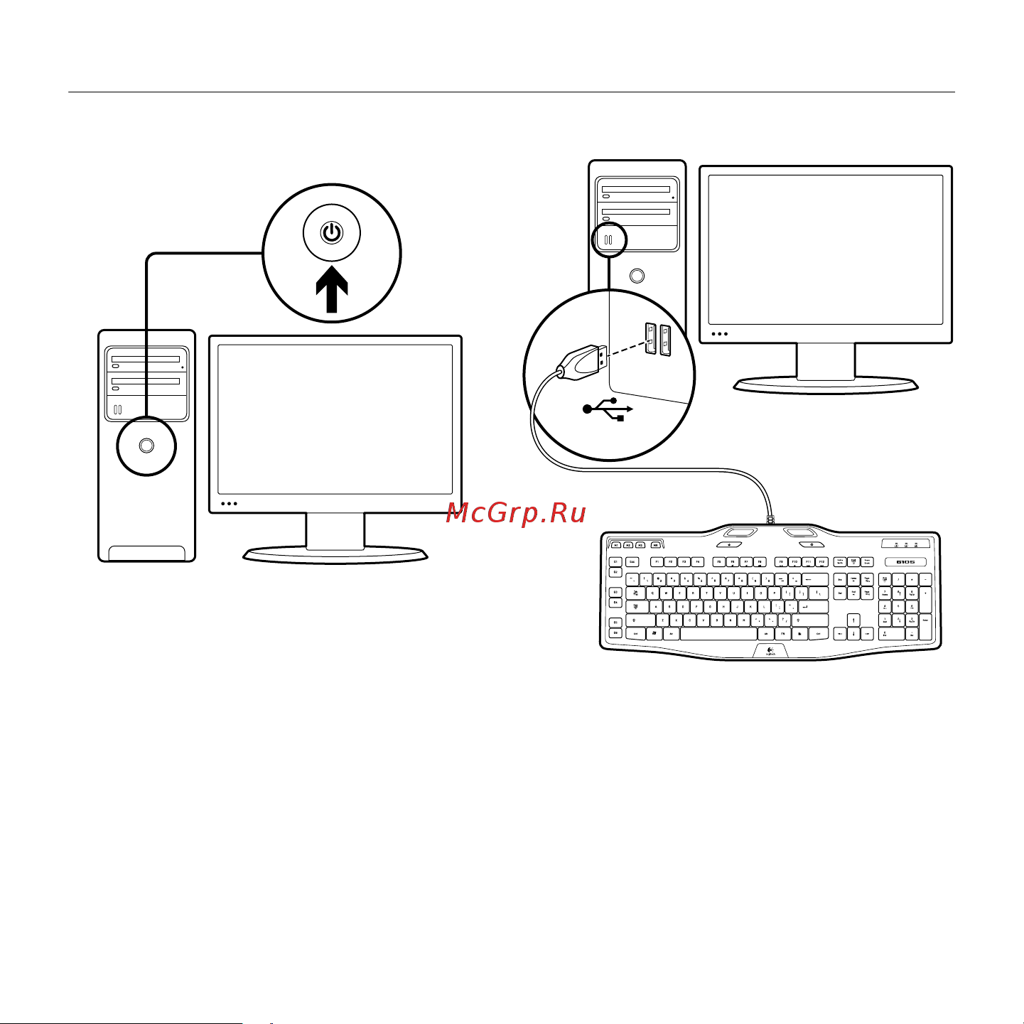 Logitech G105 USB [920-005056] Руководство по эксплуатации онлайн [36/68] 750820