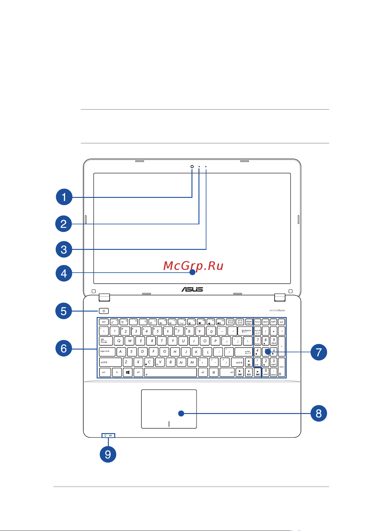Asus X751LX-T4161T 90NB08E1-M02580 [12/104] Знакомство с ноутбуком