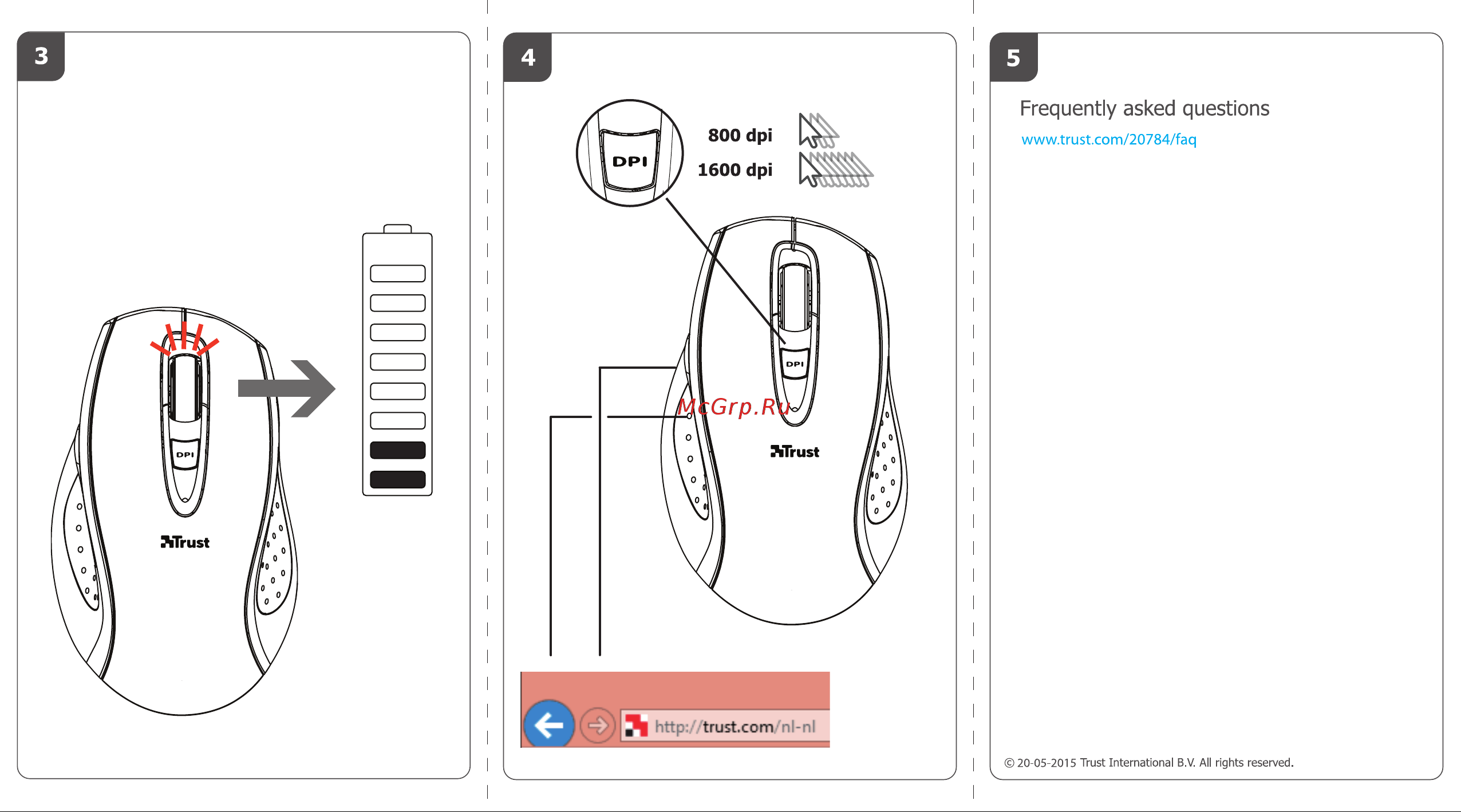 Trust KerbStone Wireless Laser Mouse USB Руководство по эксплуатации онлайн [2/2] 750873