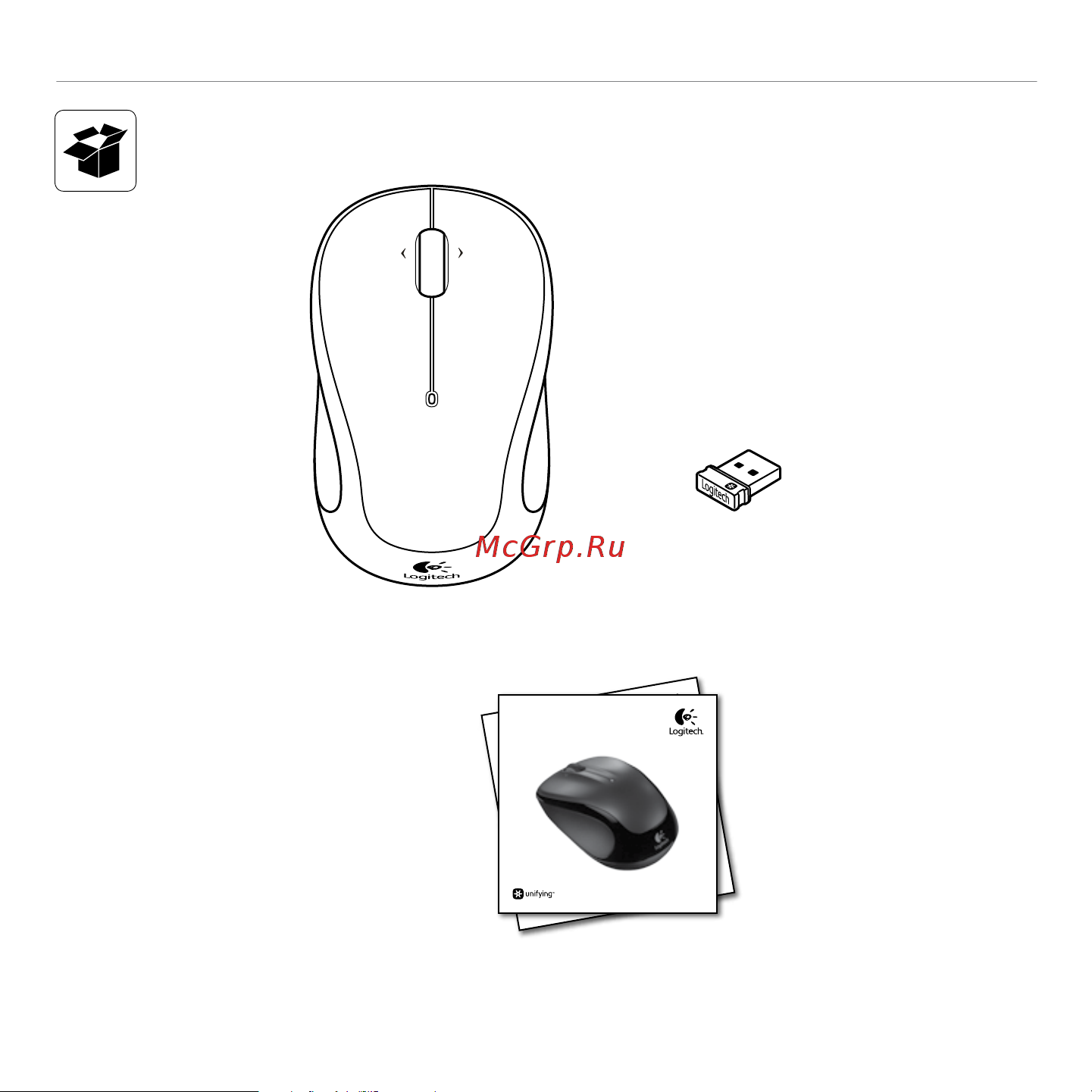 Logitech M325 Wireless Mouse USB (910-002143) Руководство по эксплуатации онлайн [2/36] 750879