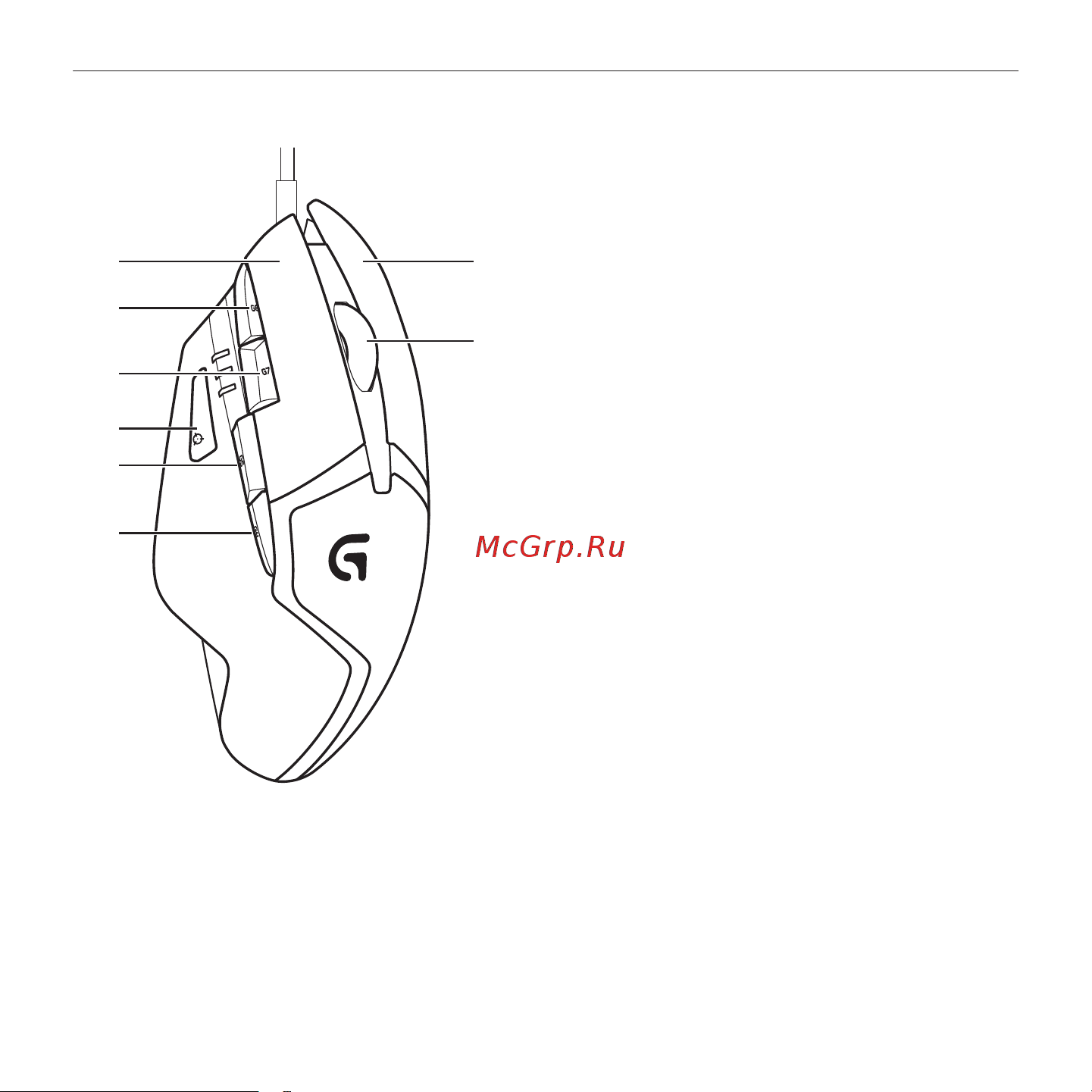 Logitech G402 Hyperion Fury Gaming USB [3/5] Полностью программируемых кнопок