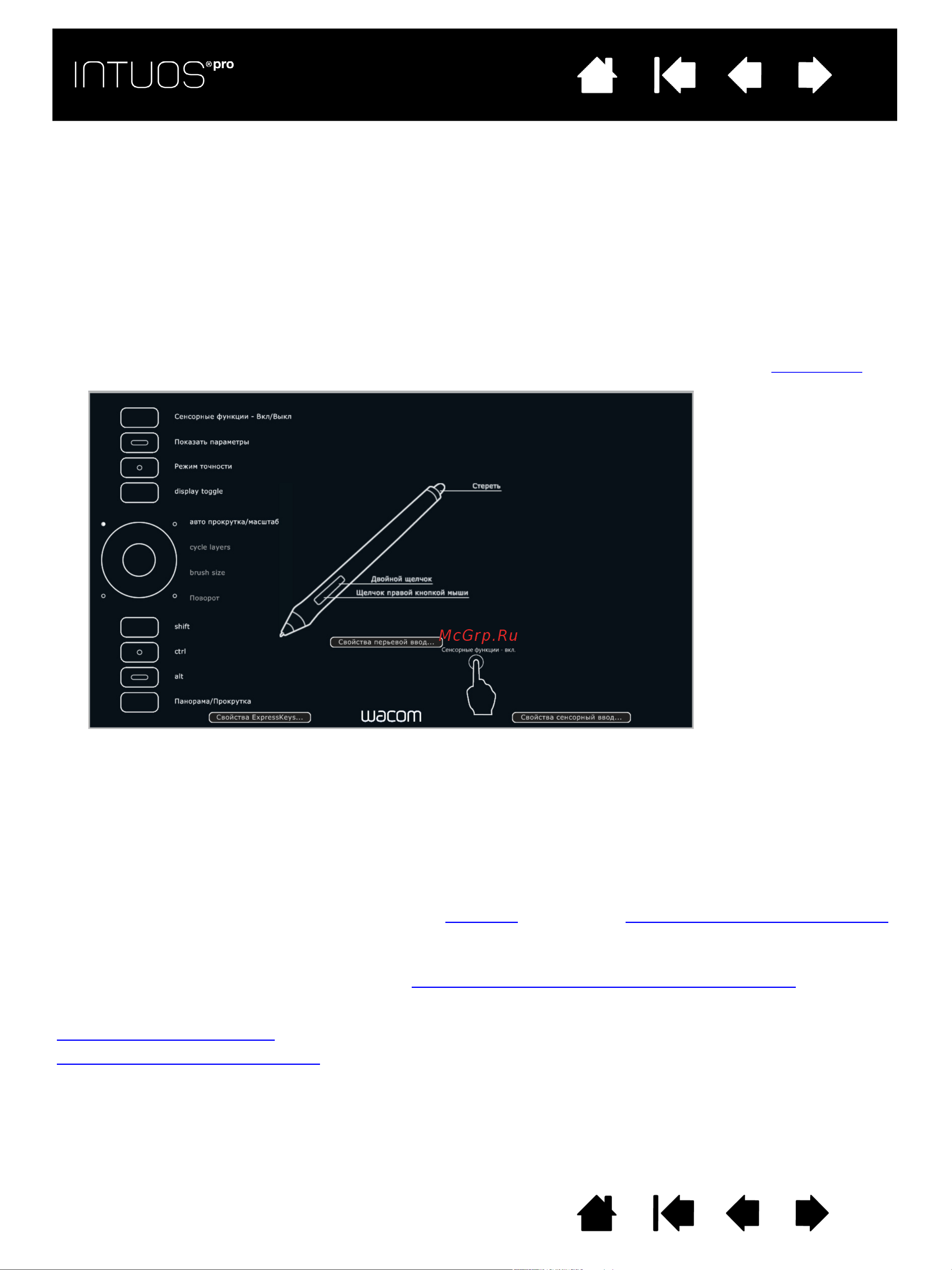 Wacom Intuos Pro M (PTH-651-RUPL) [20/98] Использование экрана expresskey