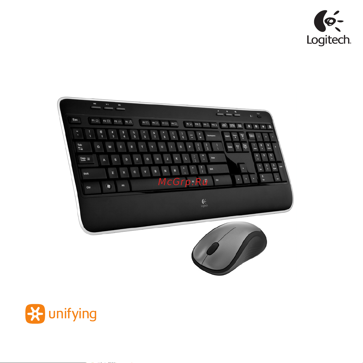 Logitech Wireless Combo MK520 USB (920-002600) Руководство по эксплуатации онлайн