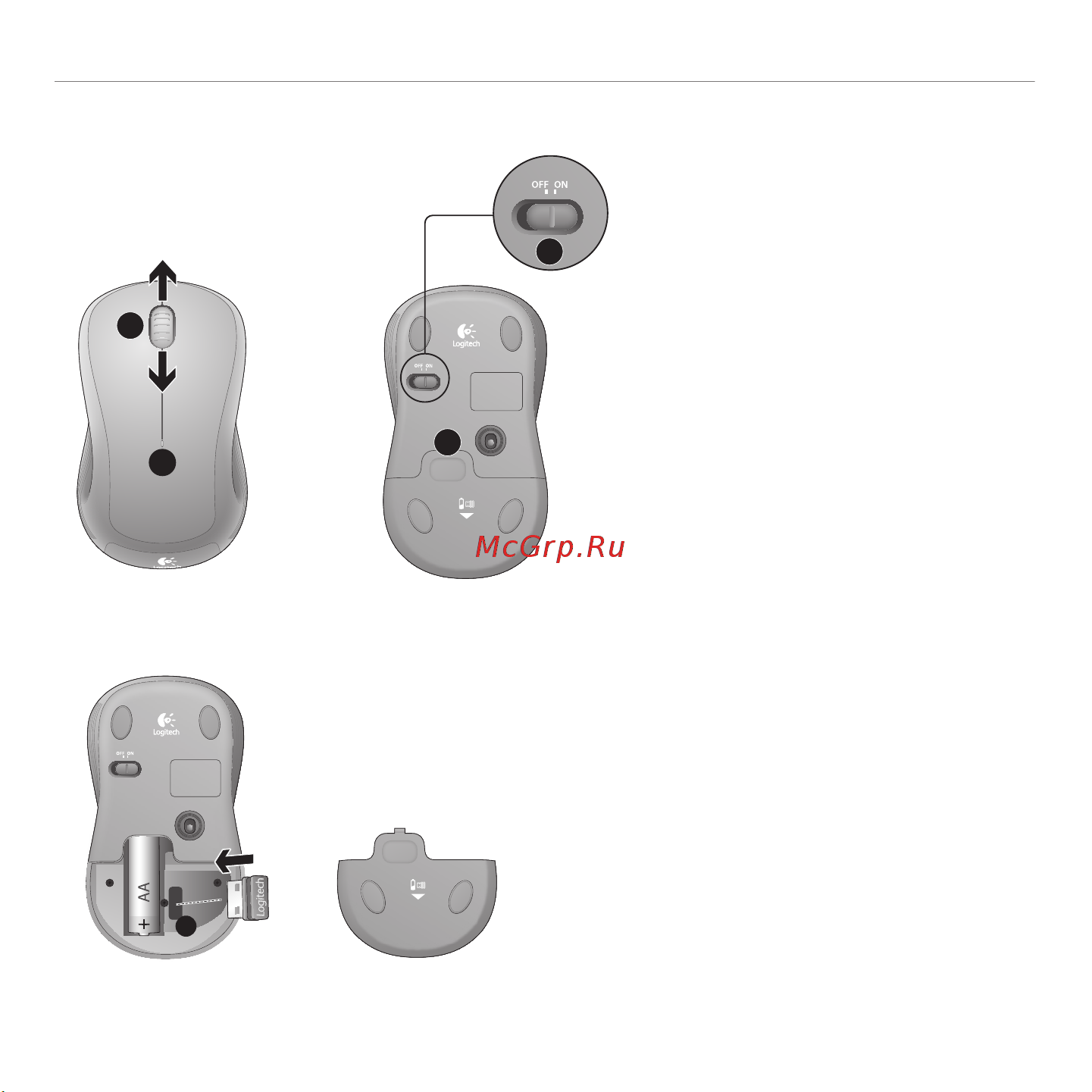 Logitech Wireless Combo MK520 USB (920-002600) [10/25] Mouse features