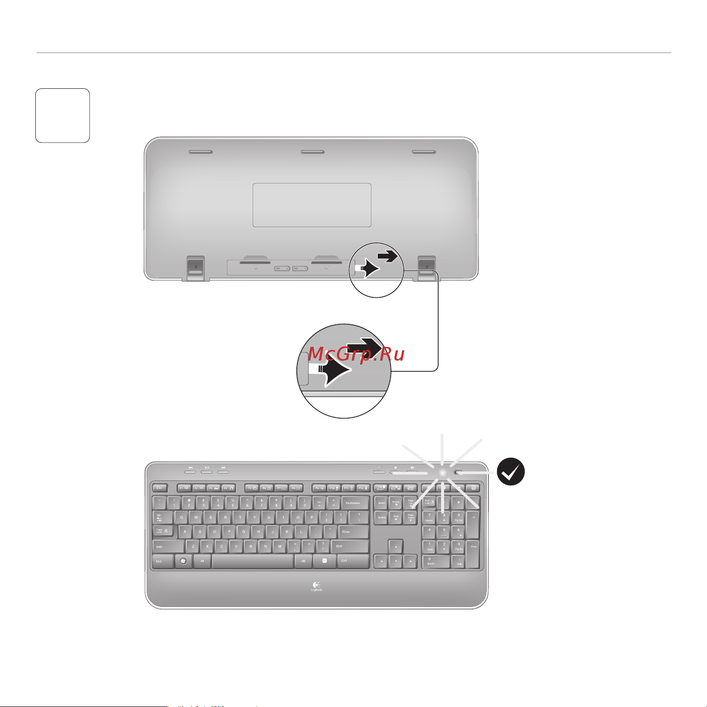 Logitech Wireless Combo MK520 USB (920-002600) [4/25] Logitech