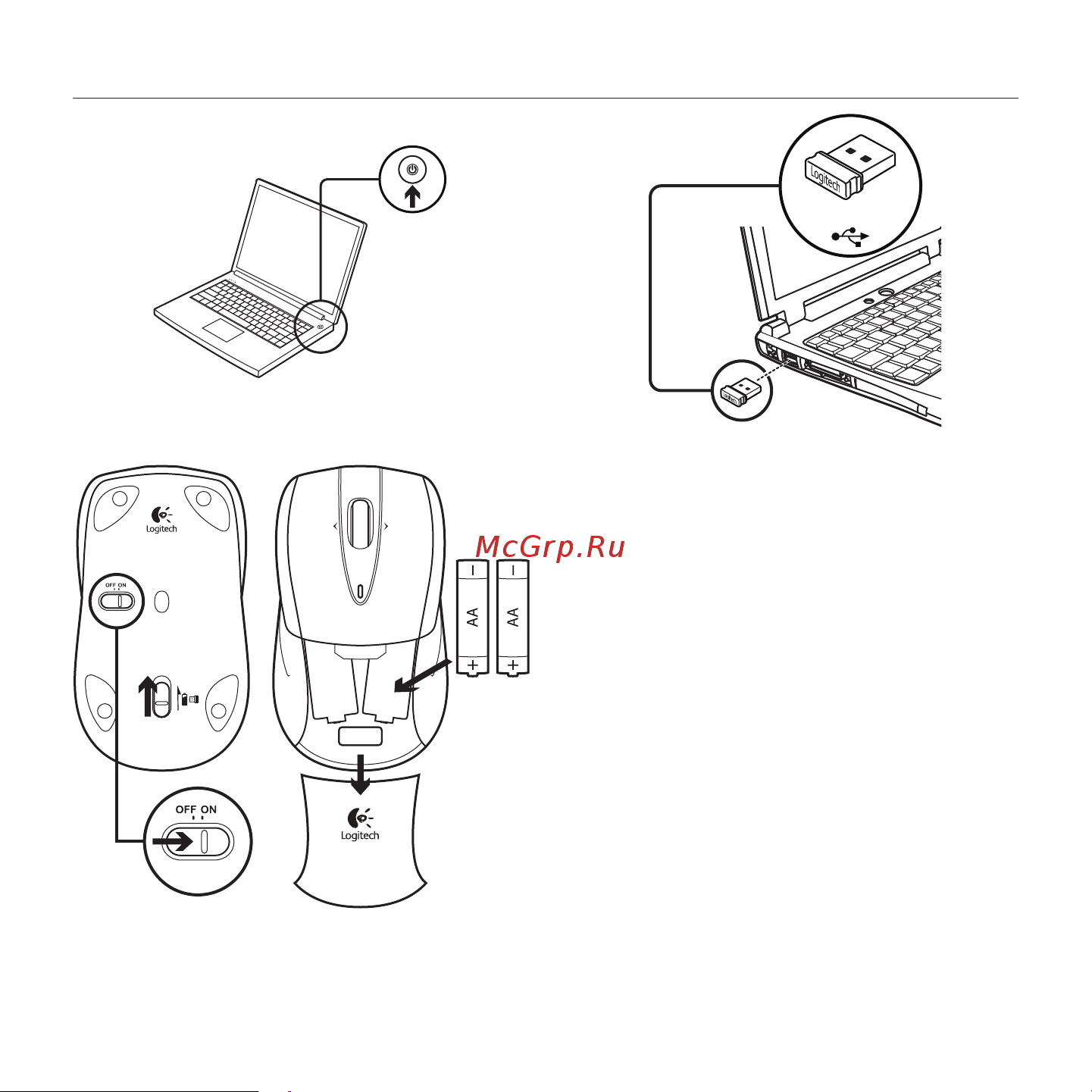 Logitech M525-Red (910-002685) Руководство по эксплуатации онлайн [12/80] 751223